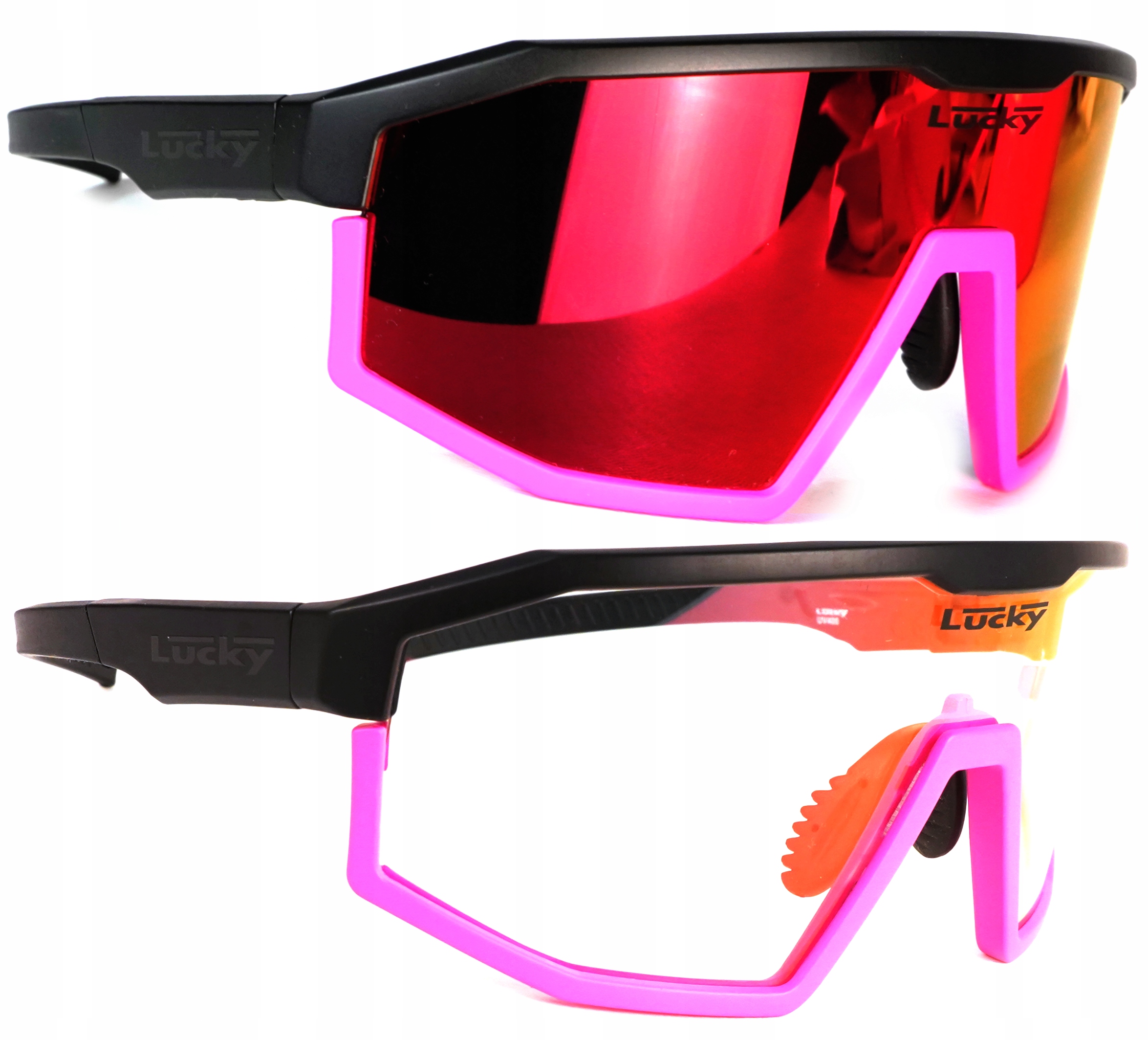 Fotochromatické zrcadlové brýle Lucky na kolo, sportovní sluneční brýle