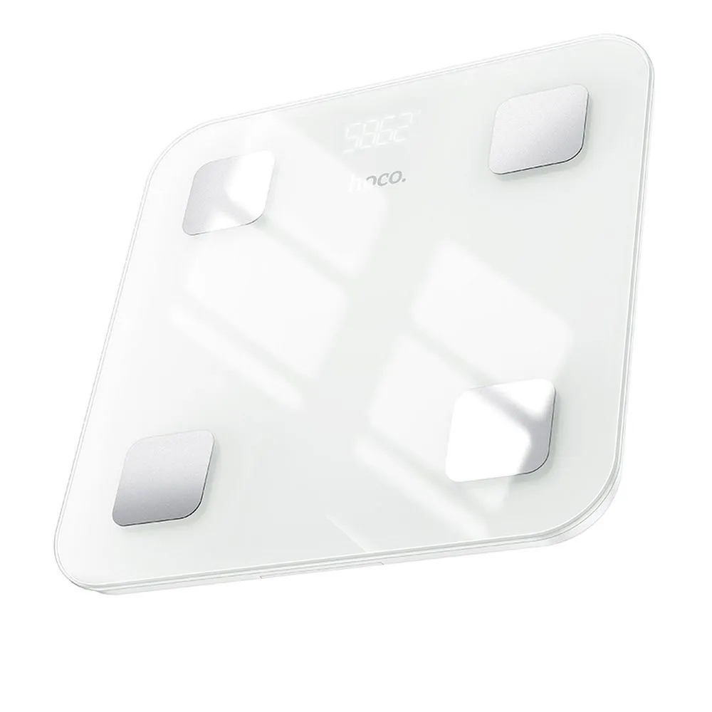 Koupelnová váha Hoco HI21 Bluetooth bílá analýza složení těla