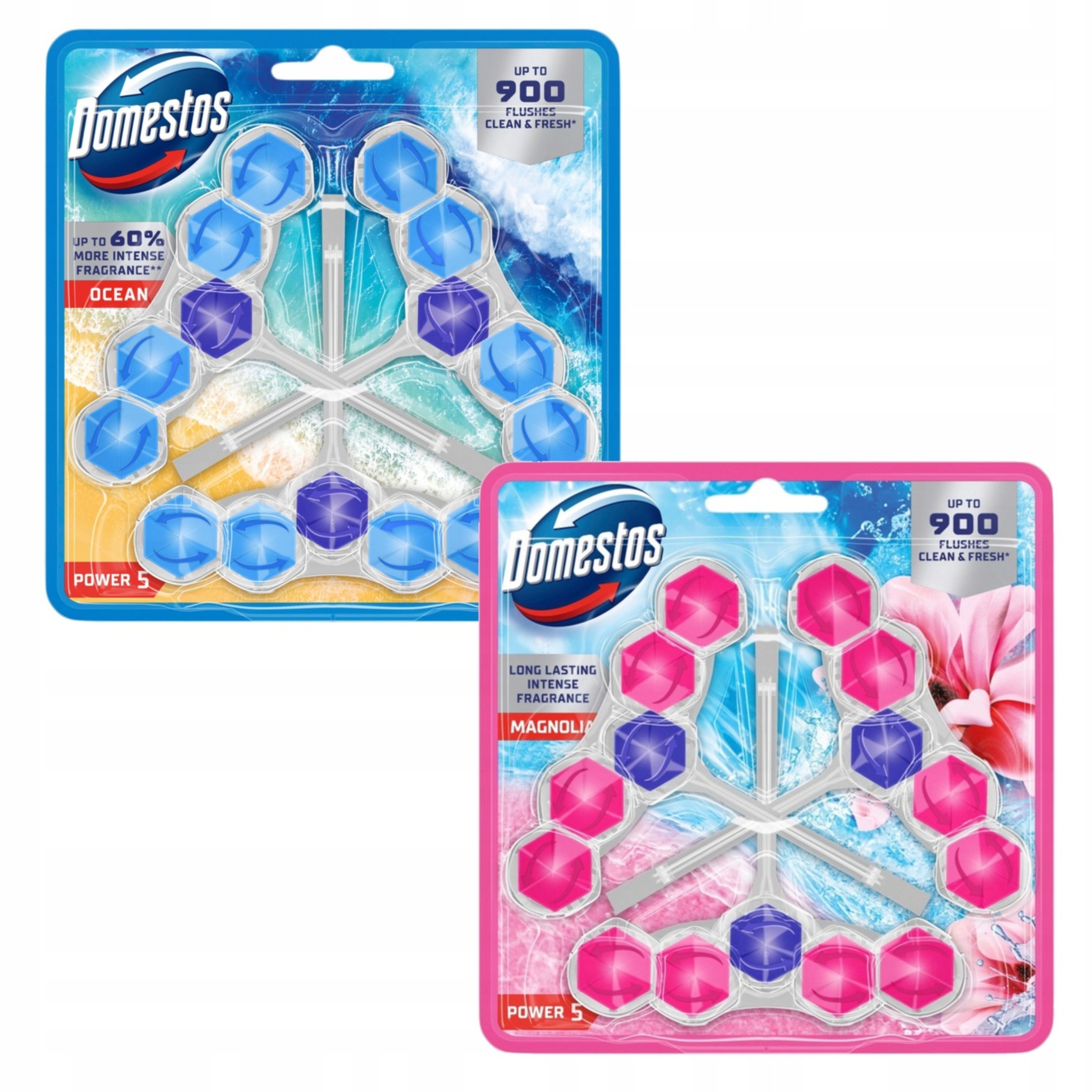 Levně Domestos Toaletní Kostka Závěs Na Wc Power P5 MIX 6x50g