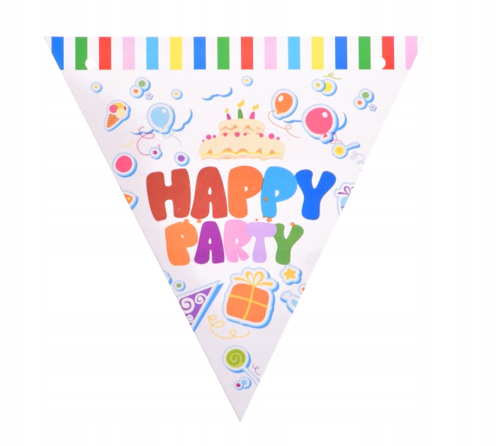 ZESTAW PAPIEROWY KUBECZKI TALERZYKI HAPPY PARTY Średnica 18 cm