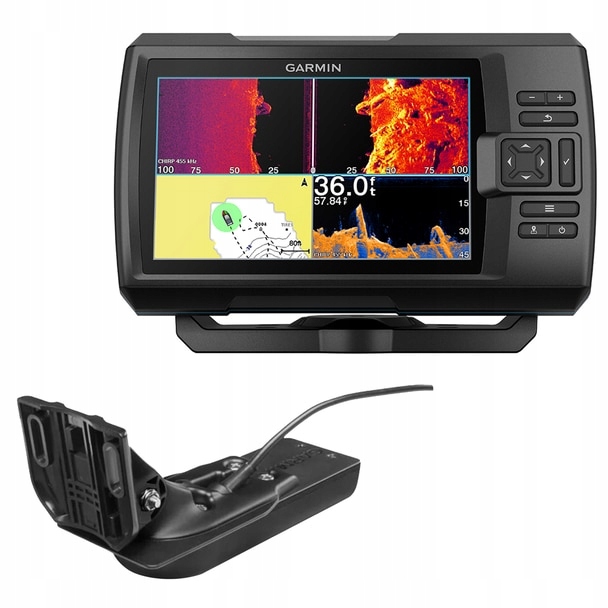 Garmin Striker Vivid 7SV Echosonda GPS-преобразователь