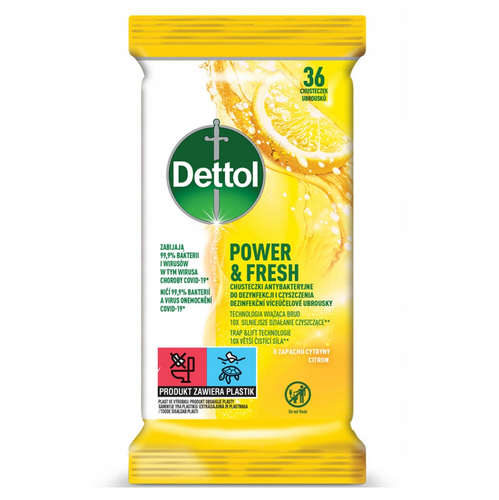 

Dettol Chusteczki Antybakteryjne Dezynfekcja 36szt