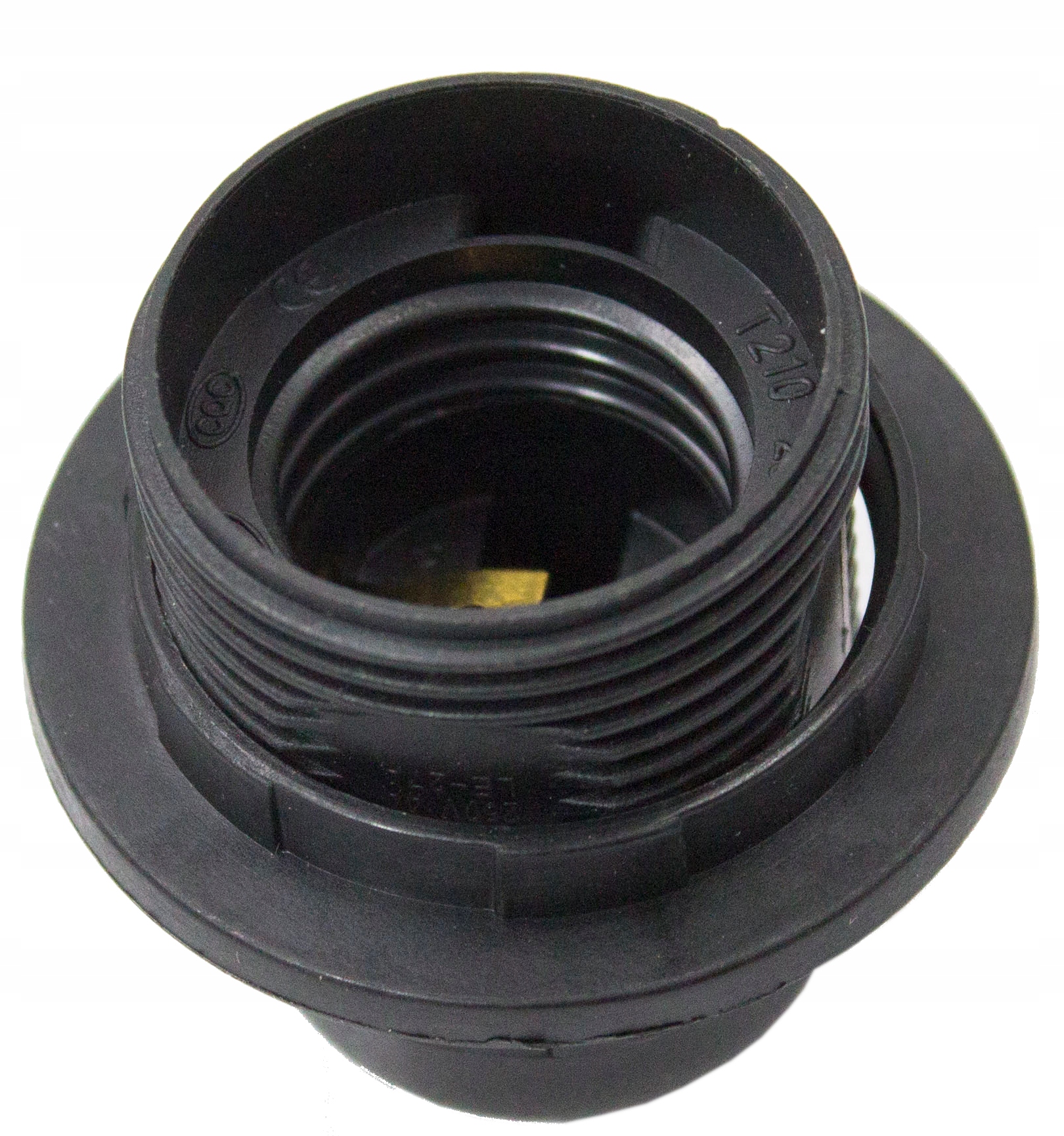 

Oprawka E27 Z Kołnierzem Czarna Plastrol W97655