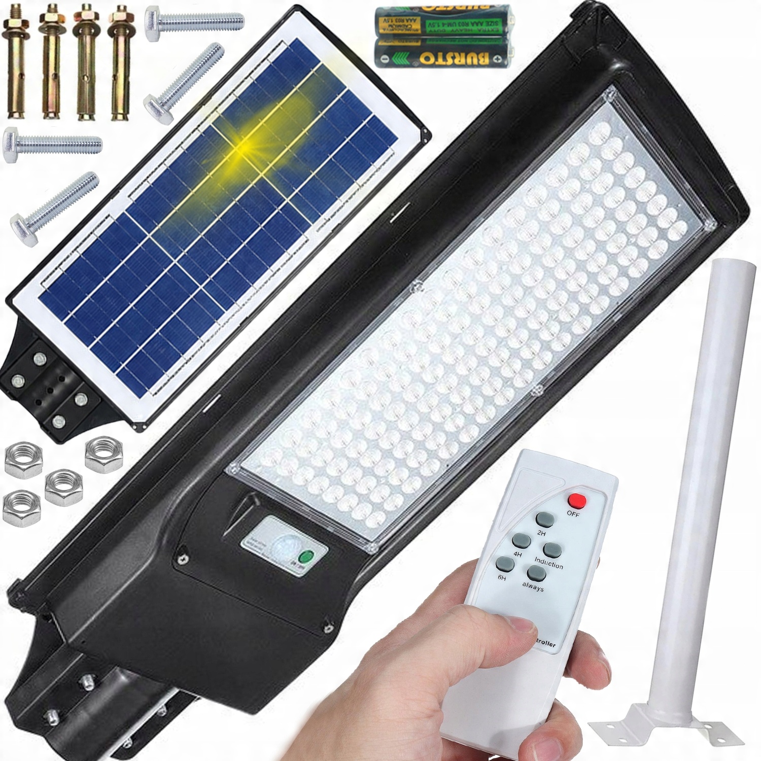 

Lampa Uliczna Solarna Led Z Pilotem 200W Uchwyt