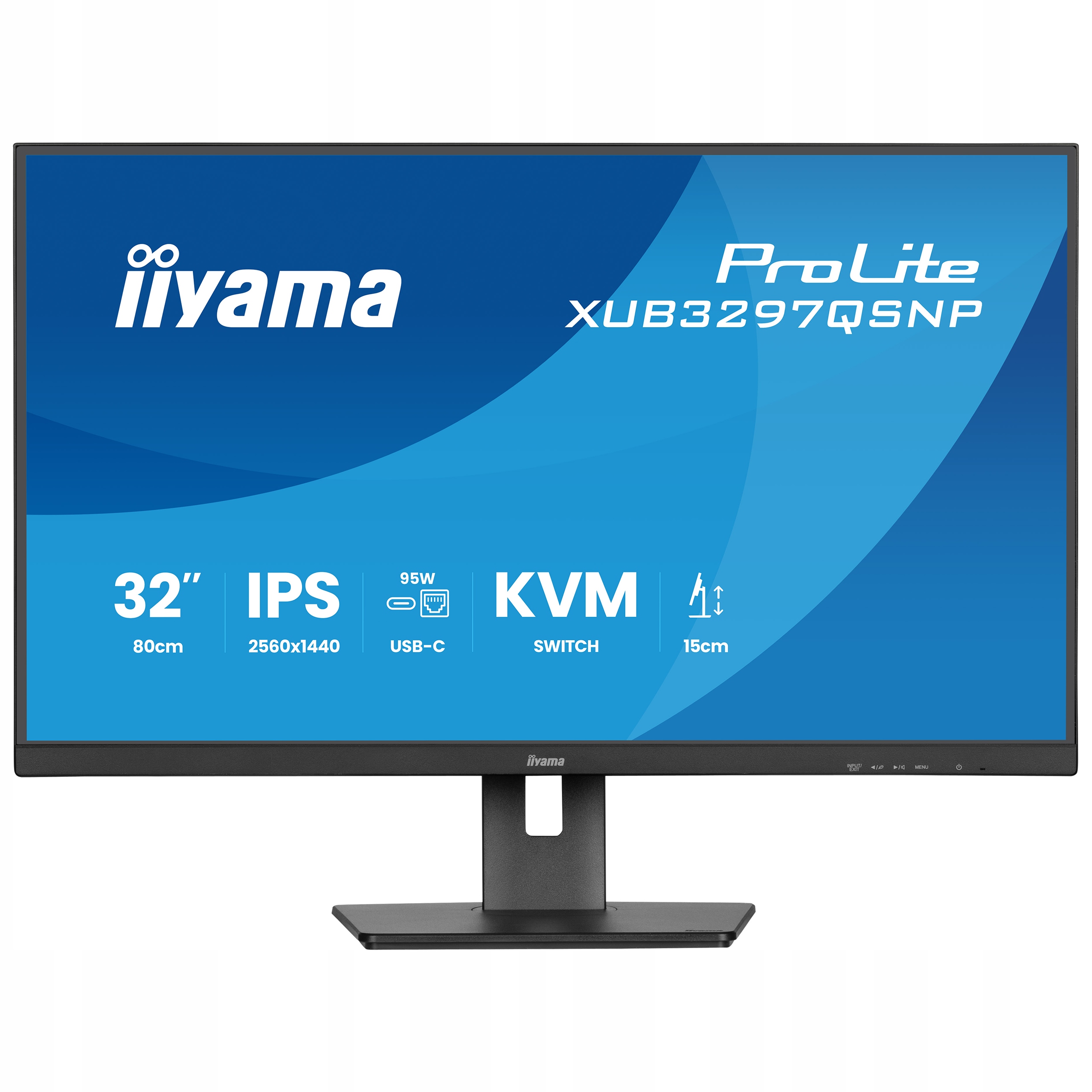 Monitor 32" iiyama ProLite XUB3297QSNP-B1 Ips Led Wqhd 1ms 100Hz Hdmi