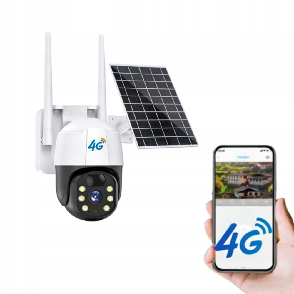 Solární otočná venkovní kamera TP6-4G 3MP