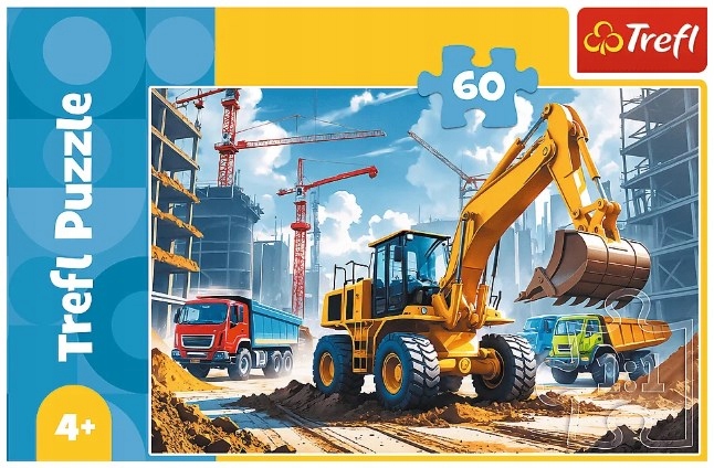 PUZZLE 60 TRAKTOR KOPARKO-ŁADOWARKA 17406