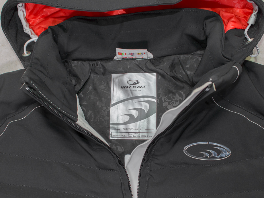 WEST SCOUT PUCH KURTKA NARTY DAMSKA CZARNA LOGO 36 Kolekcja zero