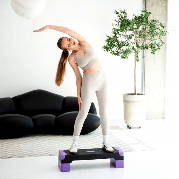 Step Do Ćwiczeń Fitness I Aerobiku 3 Stopnie Podest Regulowany HMS AS008L Marka HMS