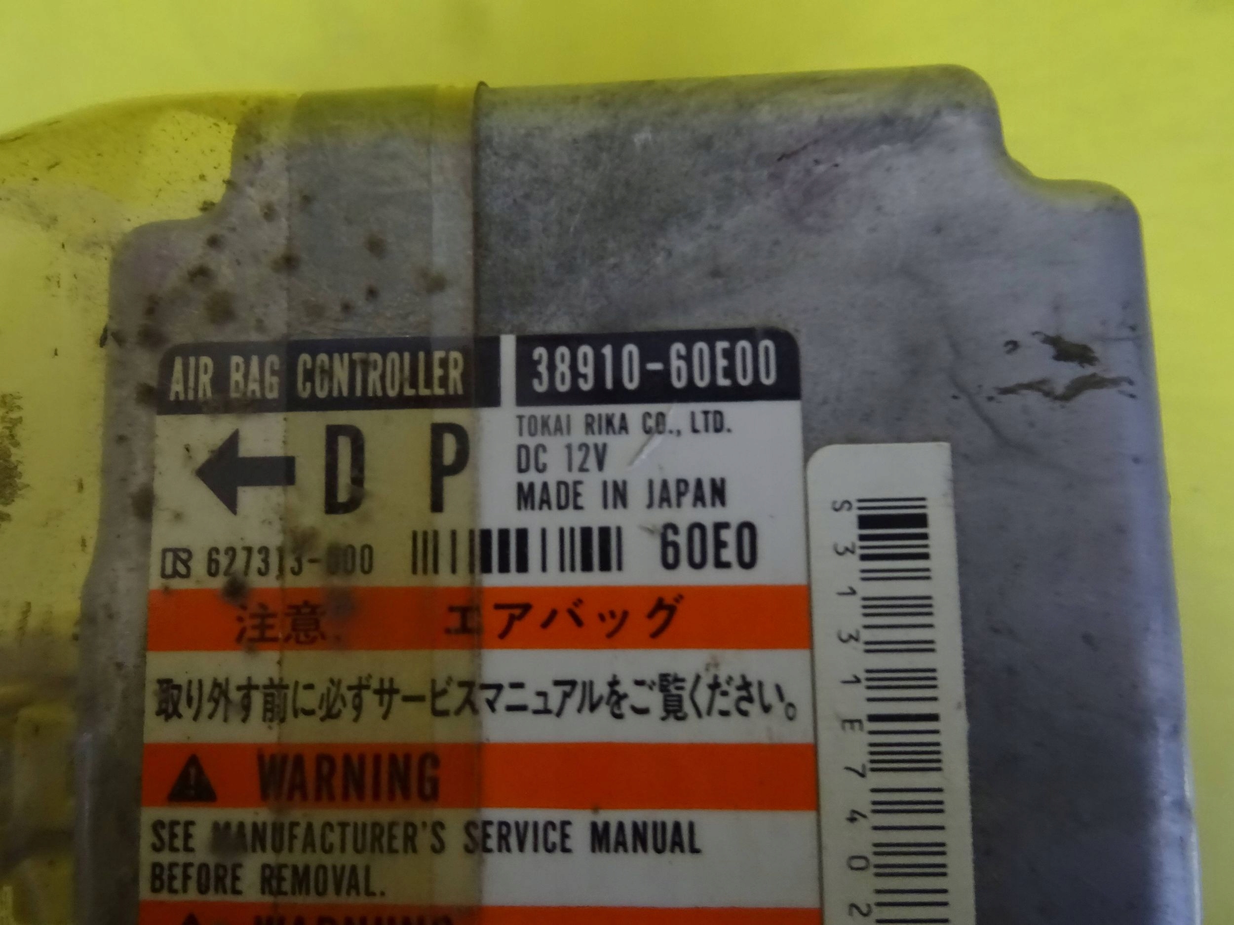 module SENSOR airbag SUZUKI SWIFT II 38910-60E00