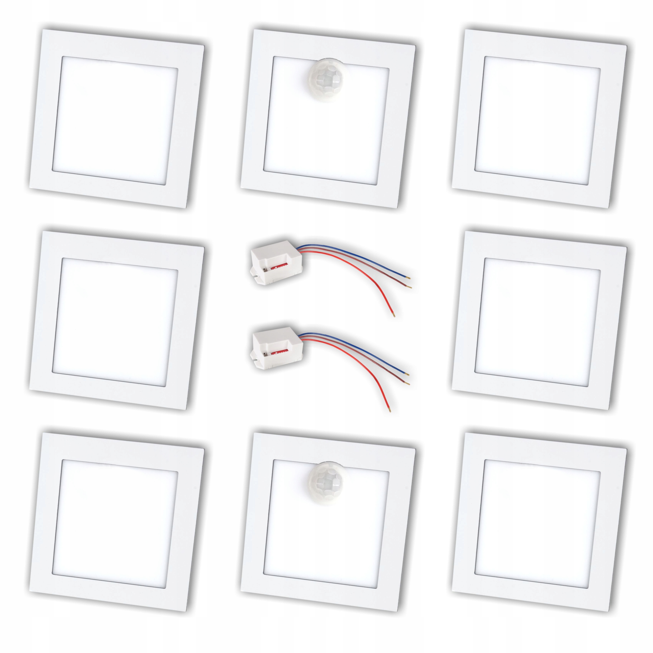 

Zestaw 6x Oprawa Schodowa Q1 Biała 2x Czujnik 230v