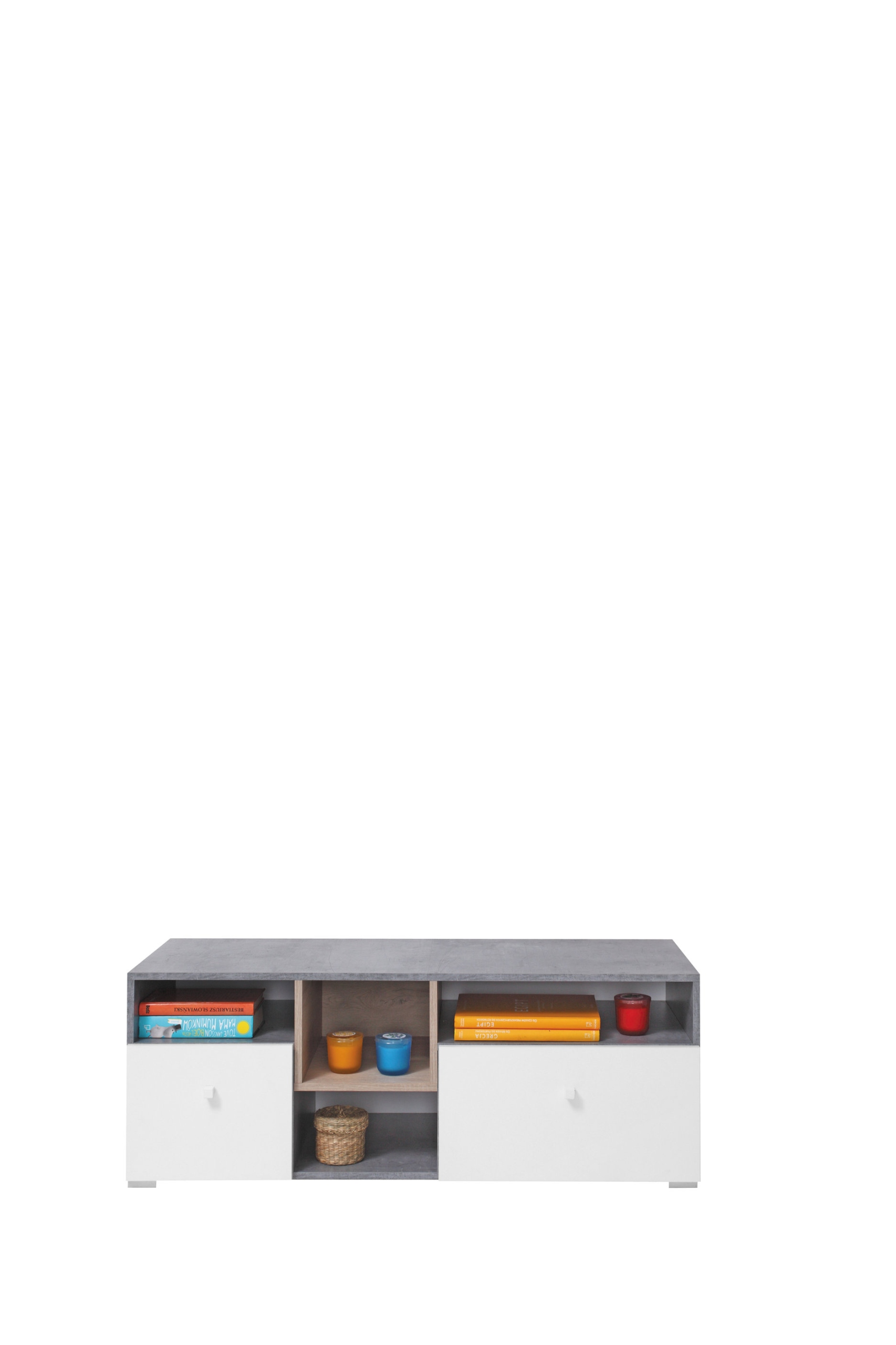 Stojící Rtv skříňka Galia 120 cm do obývacího pokoje pod televizor Beton