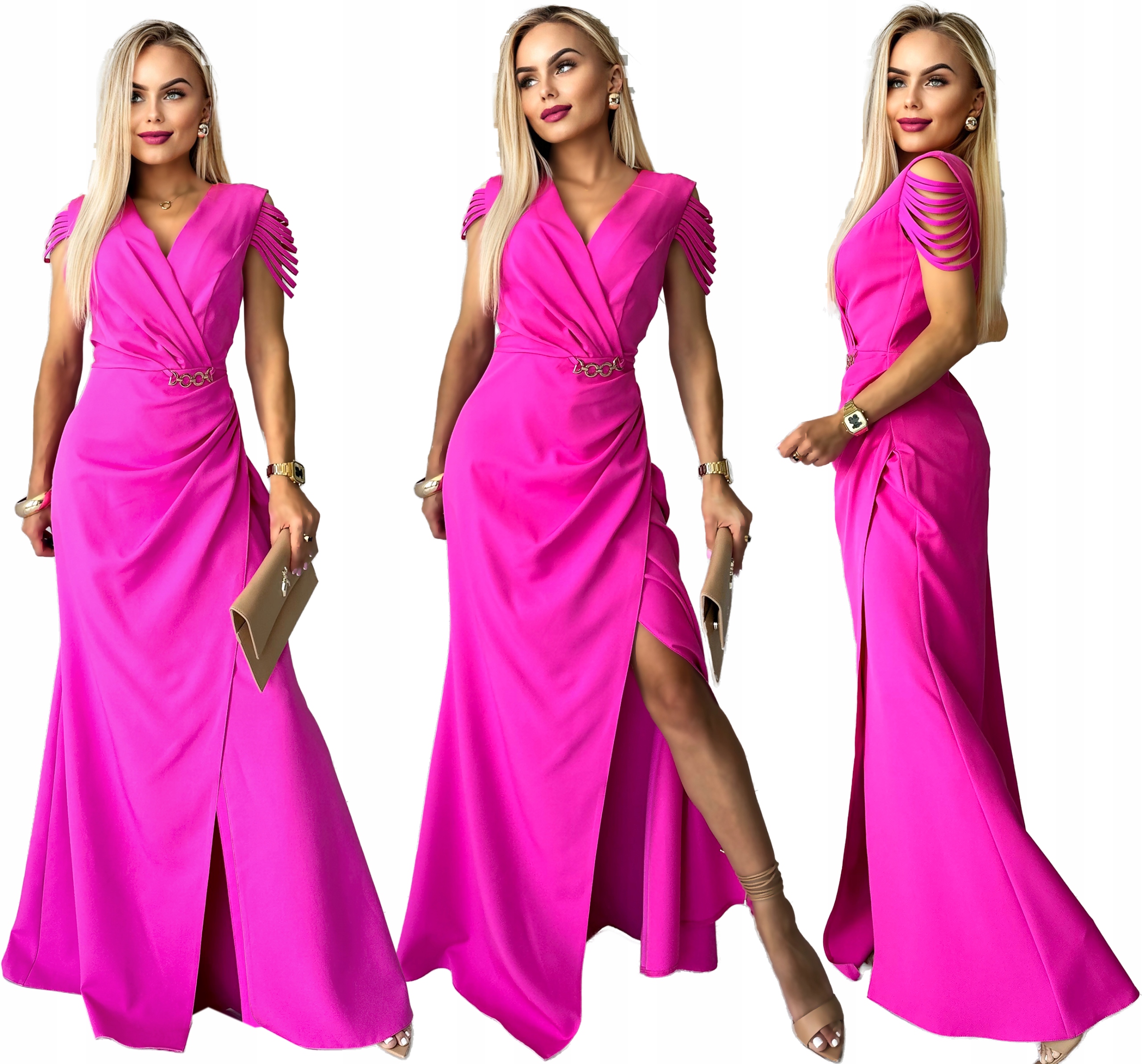 Návštěvní Šaty svatební hostina velké velikosti Polský Výrobek 50 PAR3X