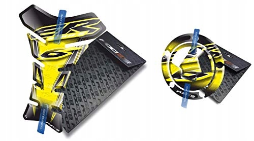 Tank-pad Cap-pad od společnosti Fooqs pro Kawasaki ER-6-fn Žlutý