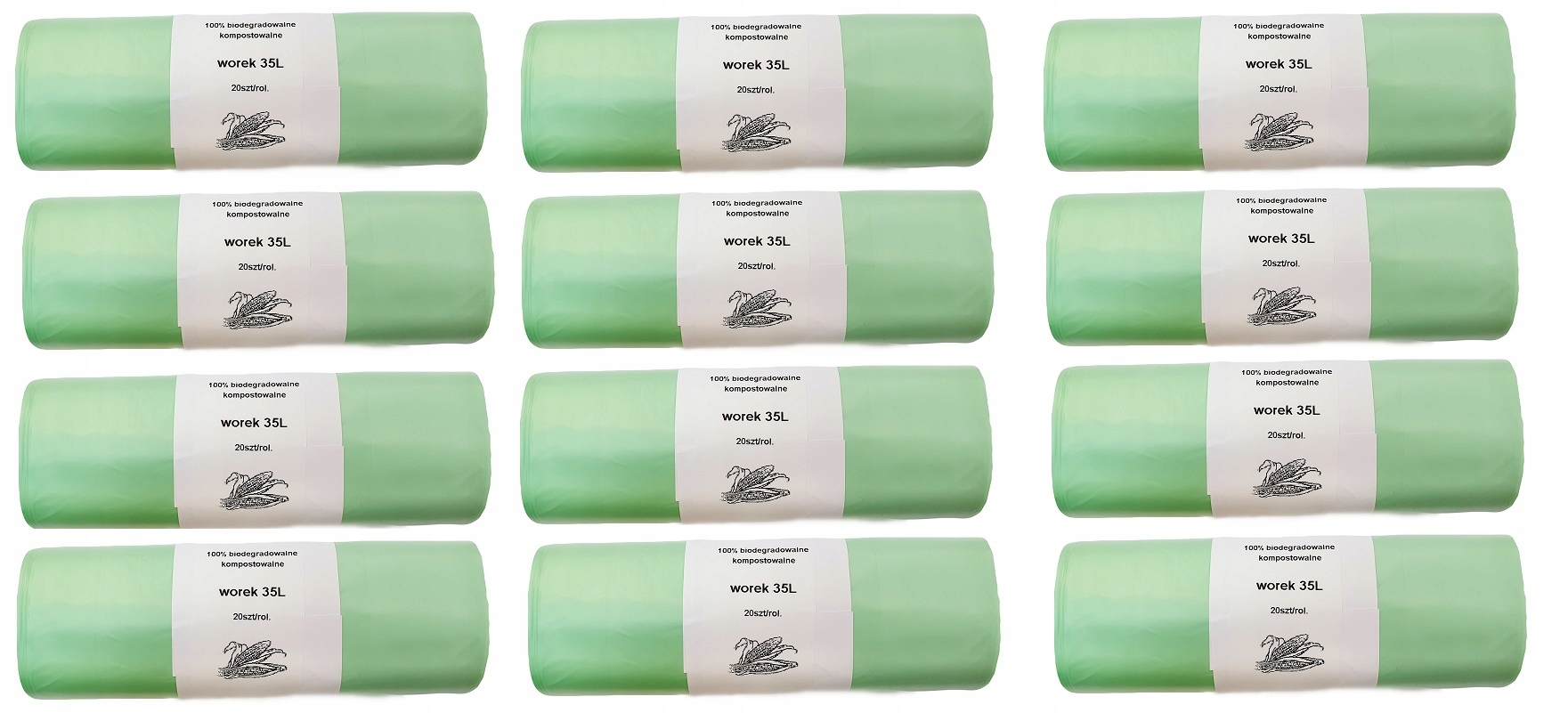 

BIOdegradowalny Worek 35L 100% kompostowalny