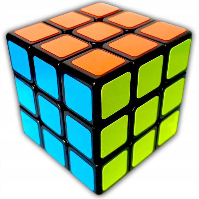 Oryginalna Kostka Logiczna 3x3 Sengso Legend Black + Podstawka