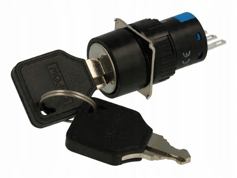 

Przełącznik stacyjka On-on 0,1A 250V IP40