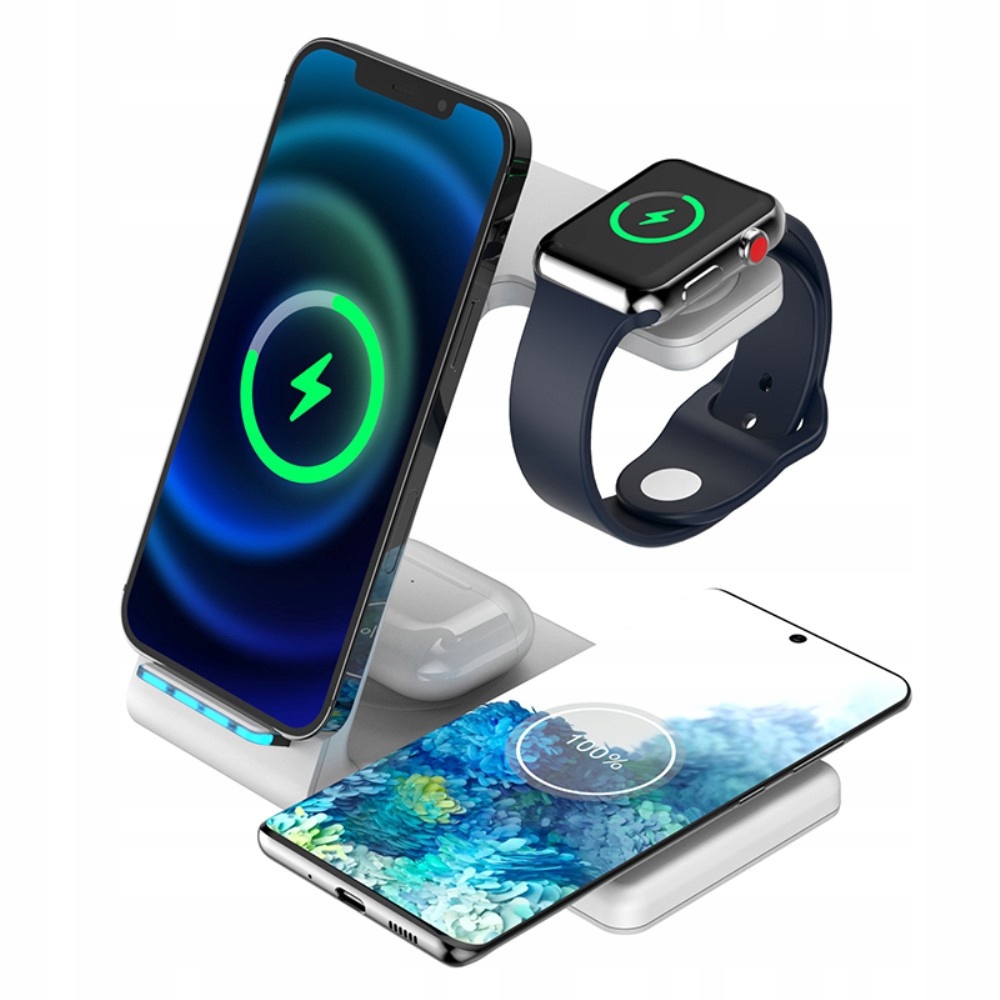 Indukční Nabíječka 4v1 Pro Magsafe Na Iphone 13 14 15 16 Airpods Watch