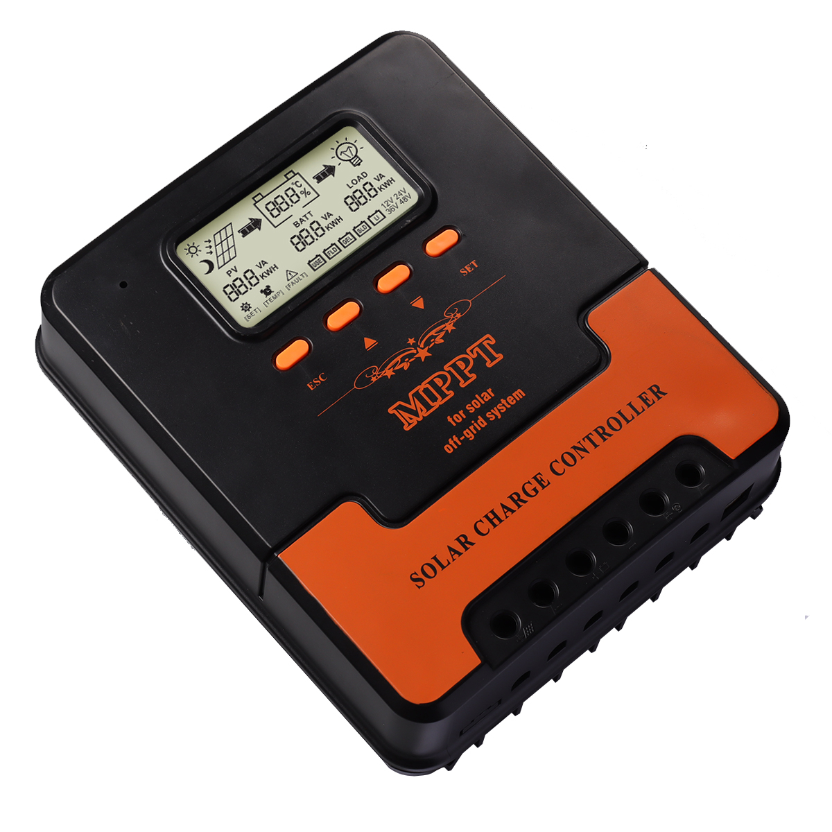 Wydajny Regulator Ładowania 40A Mppt max Pv 100V 12V 24V solarny solar tani