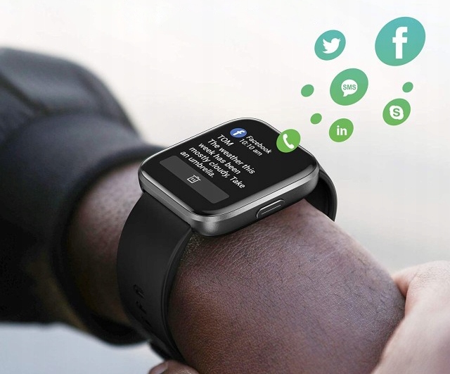 SMARTWATCH IW1 Zegarek Tętno Krokomierz SPORT Komunikacja Bluetooth