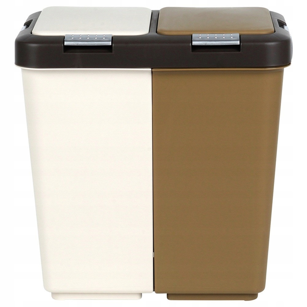 Dvoukomorový koš na tříděný odpad 2x10L