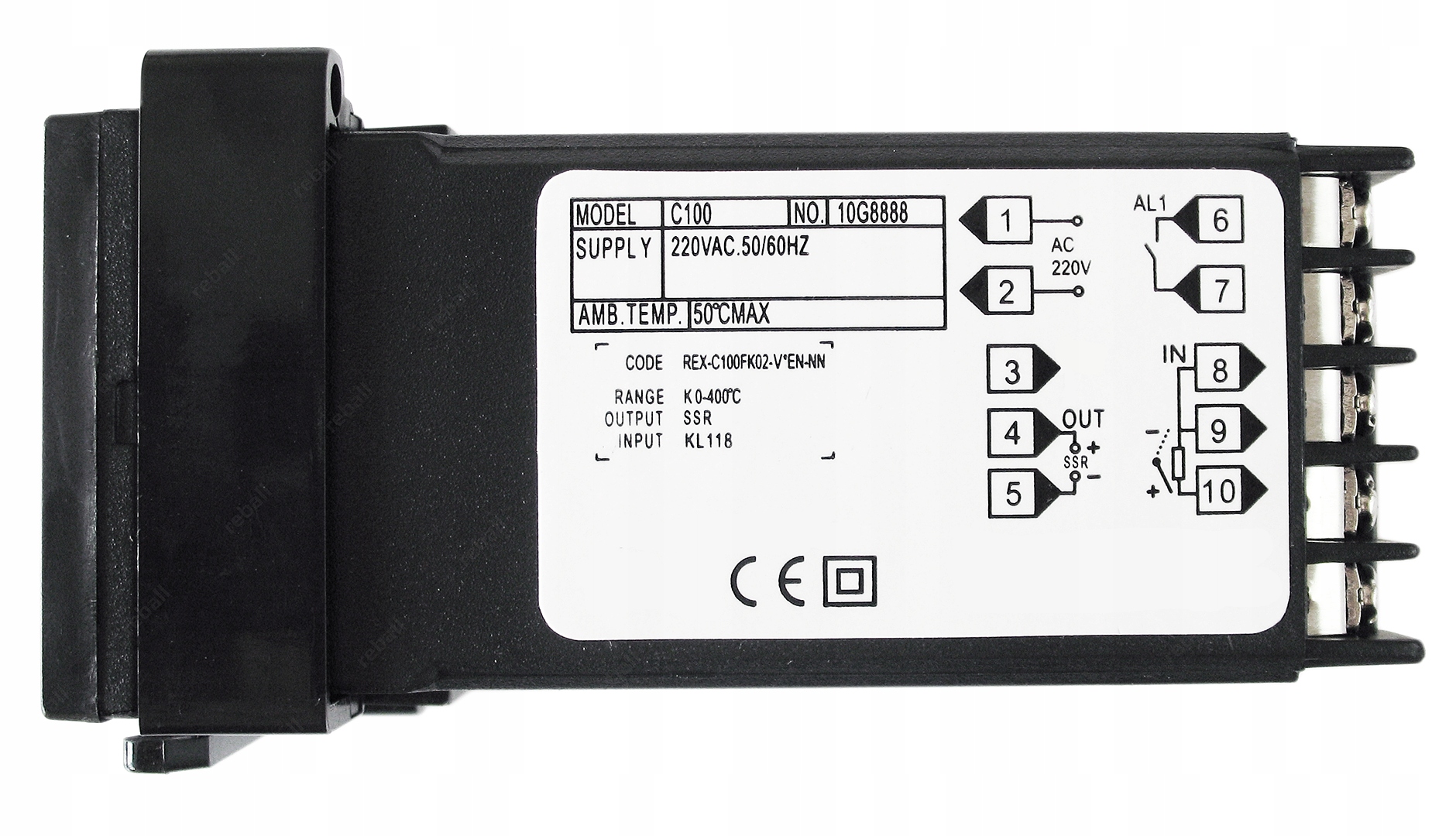 ZESTAW STEROWNIK REX C100 230 + CZUJNIK M8 + SSR Type temperature controller
