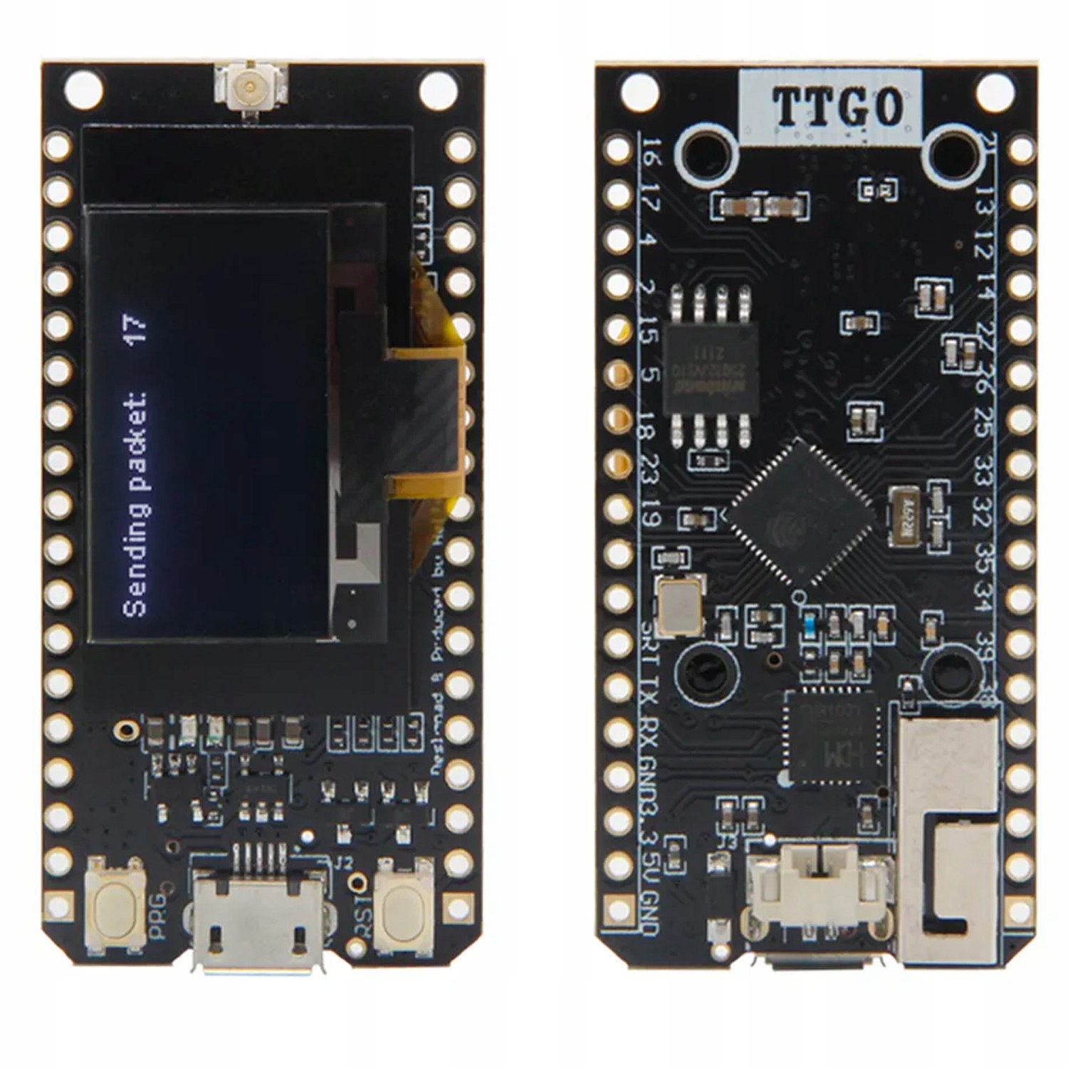 ESP32 LilyGO Ttgo V1.3 LoRa SX1276 868MHz Oled 0.96 WiFi Bluetooth antena
