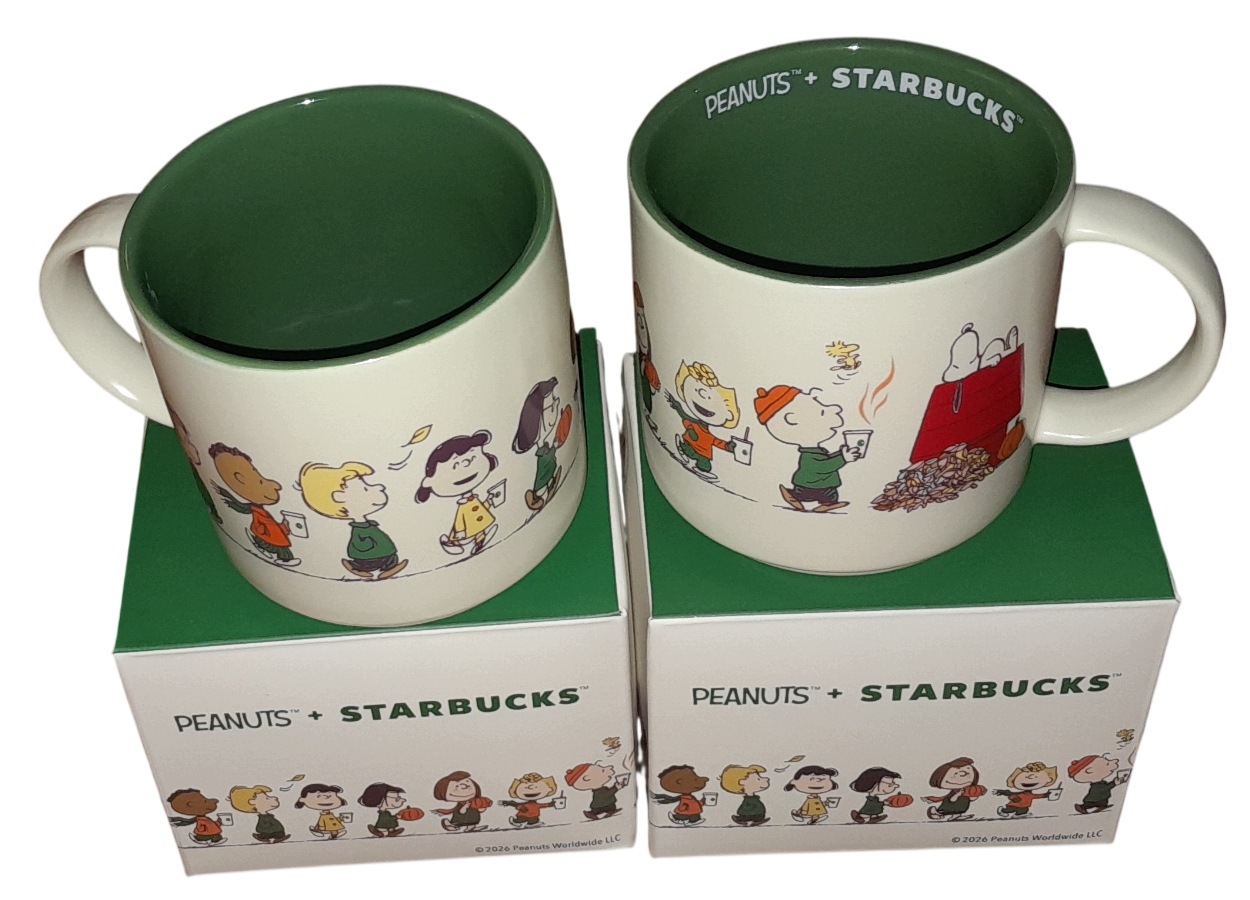 Sada 2 x keramický hrnek Snoopy Peanuts 414 ml jako dárek