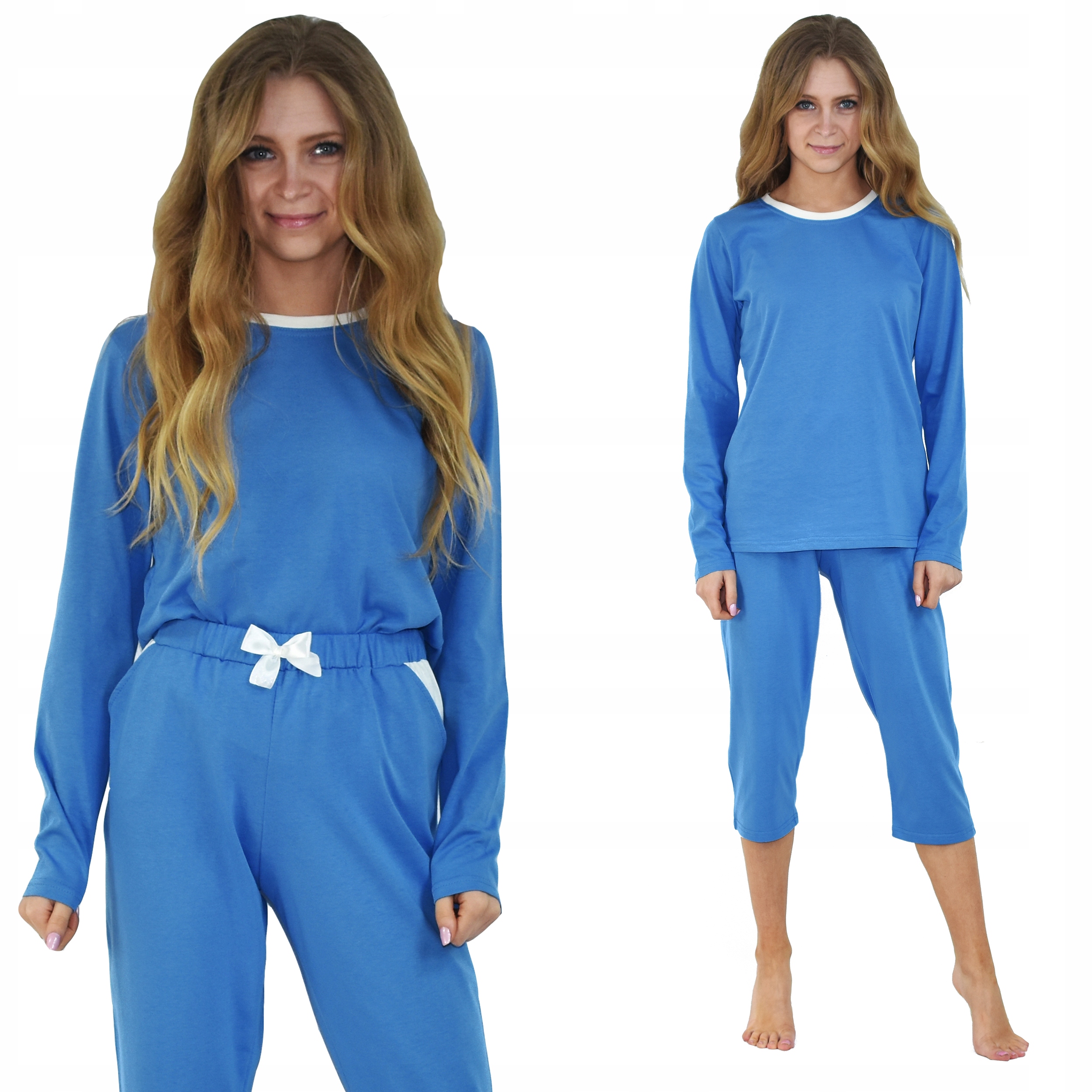 

Piżama Damska Bawełniana Spodnie 3/4 XL