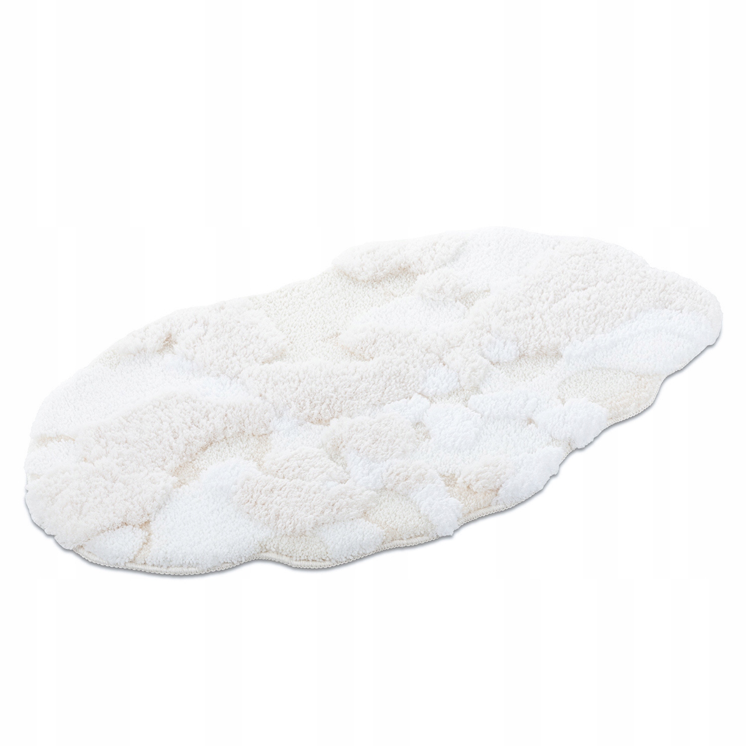 Koberec Béžový do obýváku světlý měkký chlupatý 60x100cm vysoká kvalita 3D vzor