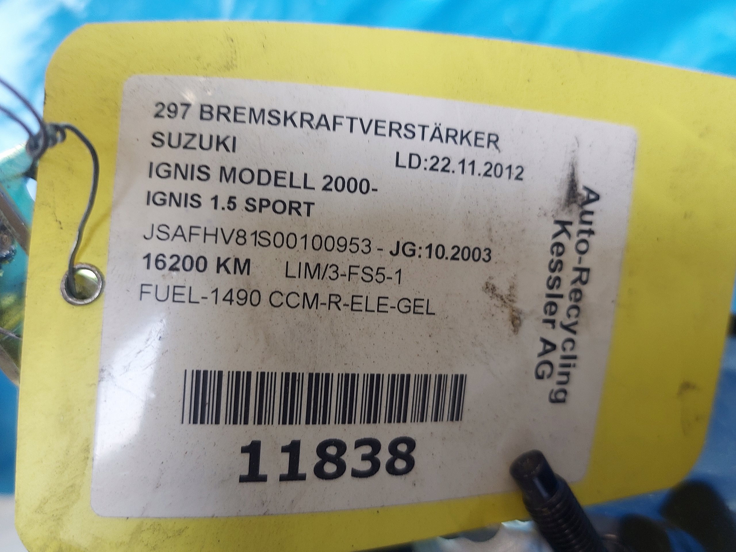 servo pompa SUZUKI IGNIS 2003R 370460J1 1.5 SPORT
