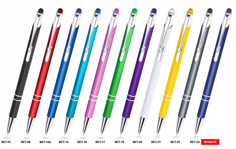 NOWOŚĆ!! Długopisy Metalowe Bello + GRAWER 50 szt.