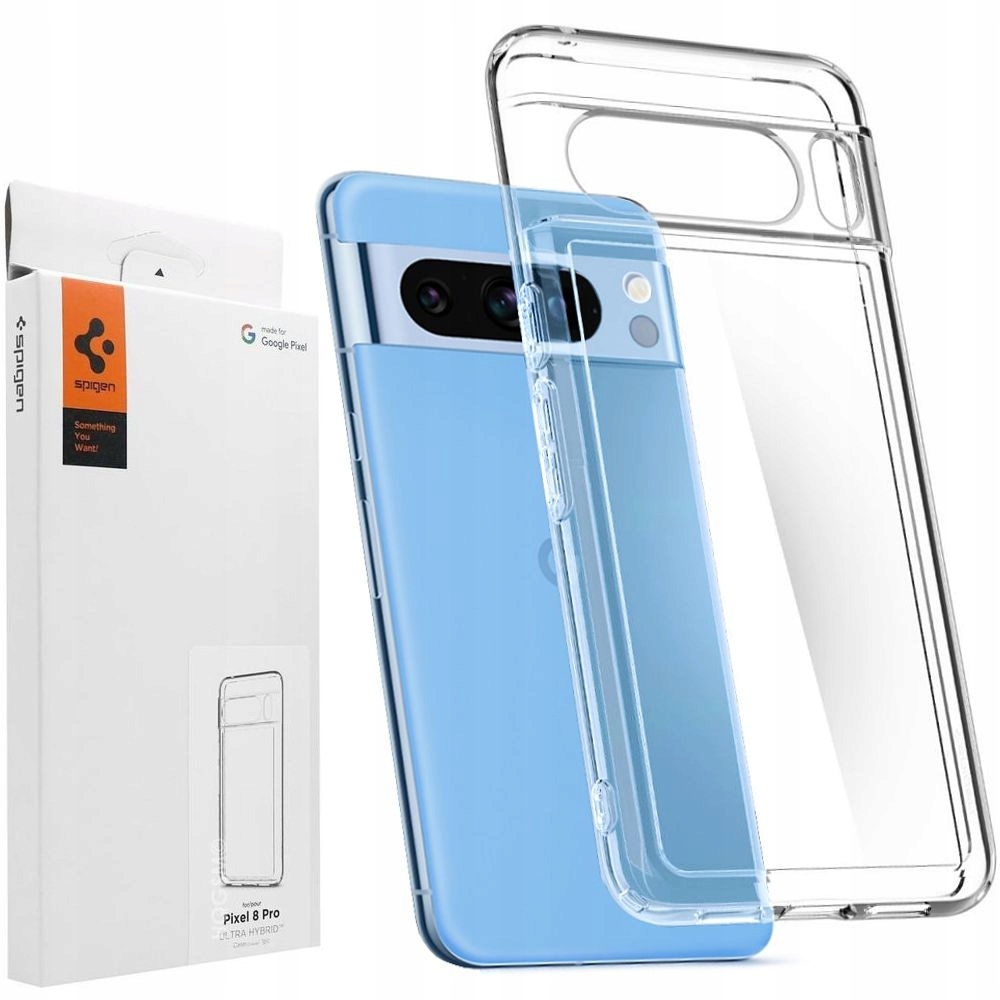 Spigen Ultra Hybrid Designed for Pixel 8 Pro Case (2023) - Crystal Clear