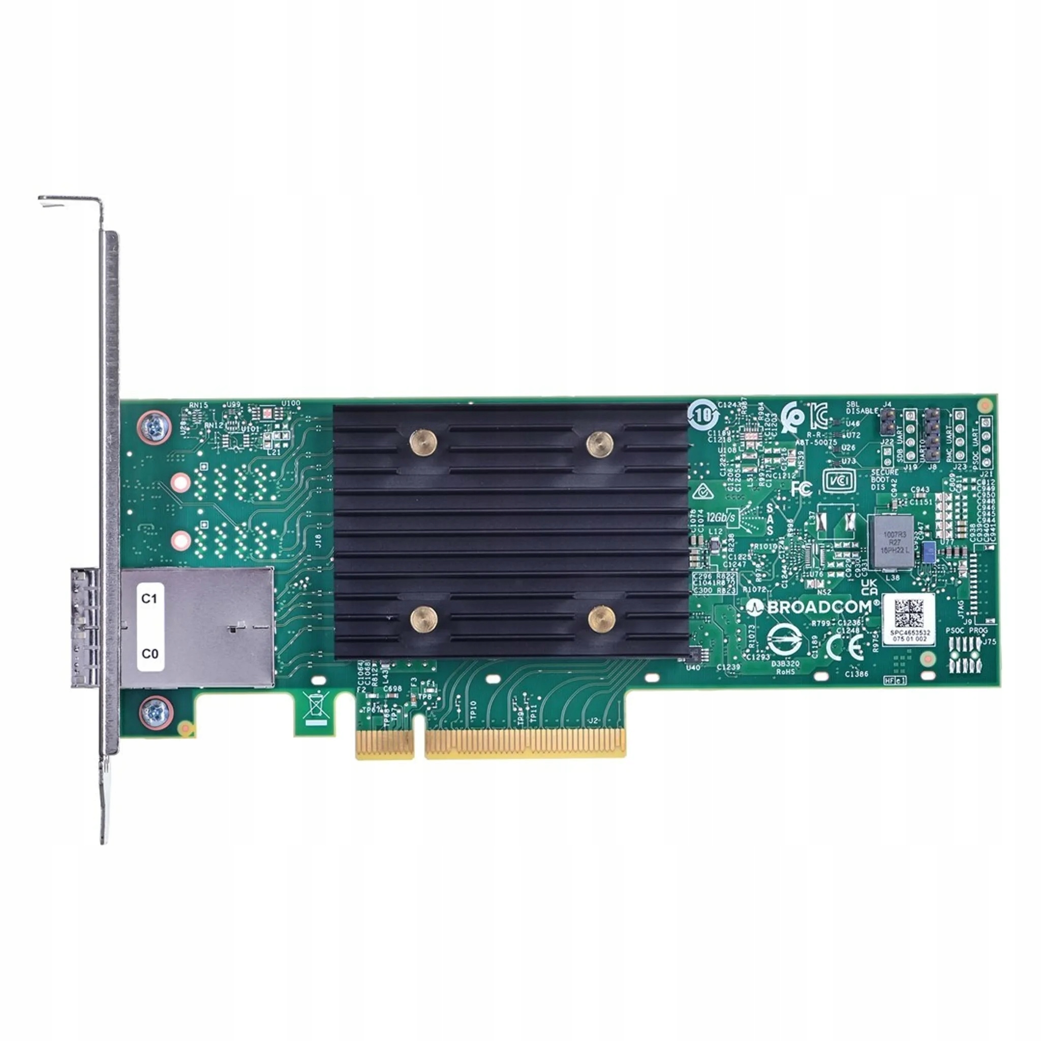 Kontroler Broadcom 9500-8e PCIe 4.0 SAS/SATA/NVMe TriMode 12 Gb/s 8ext 3808