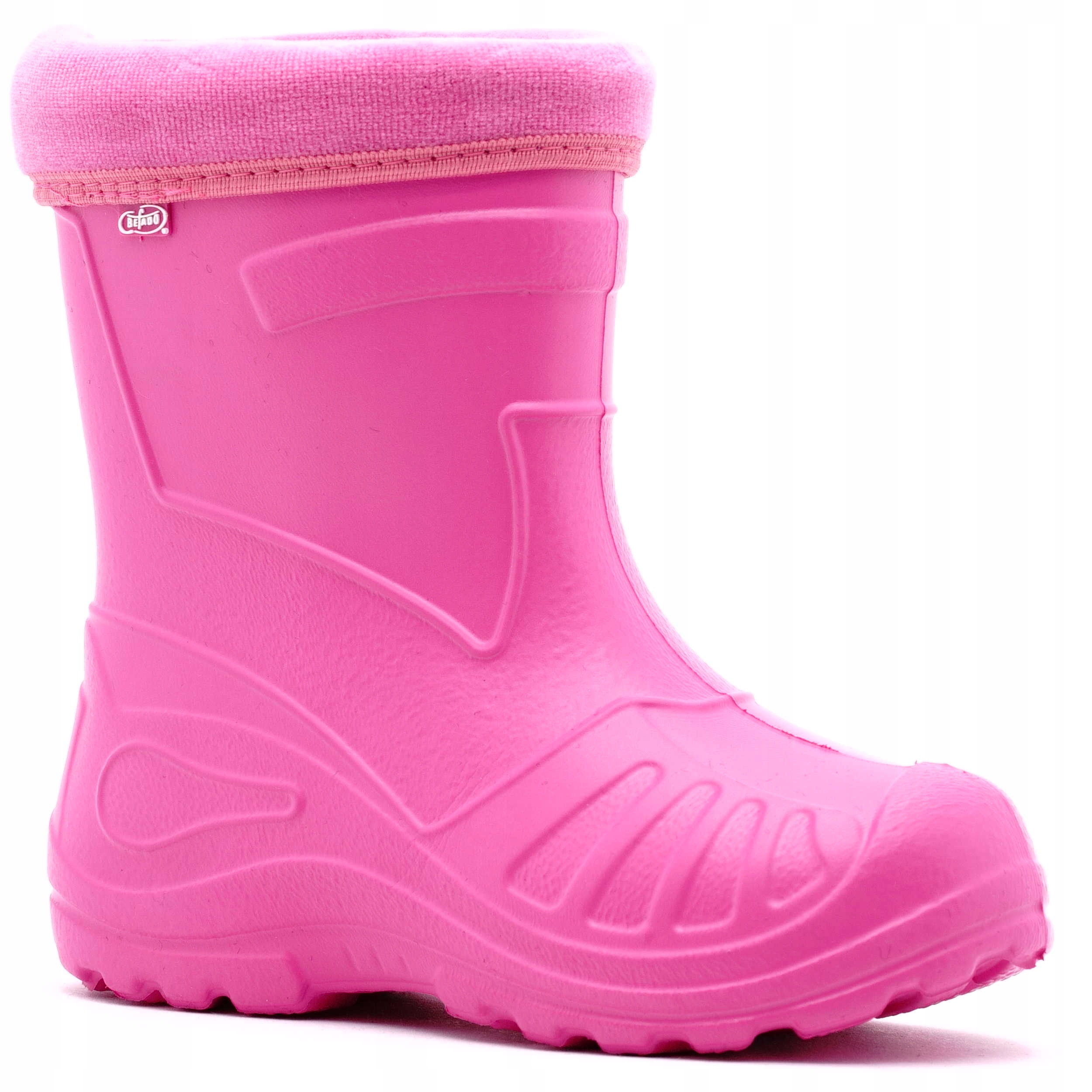 BEFADO LEKKIE KALOSZE PIANKOWE OCIEPLANE RÓŻ 25 Bohater brak