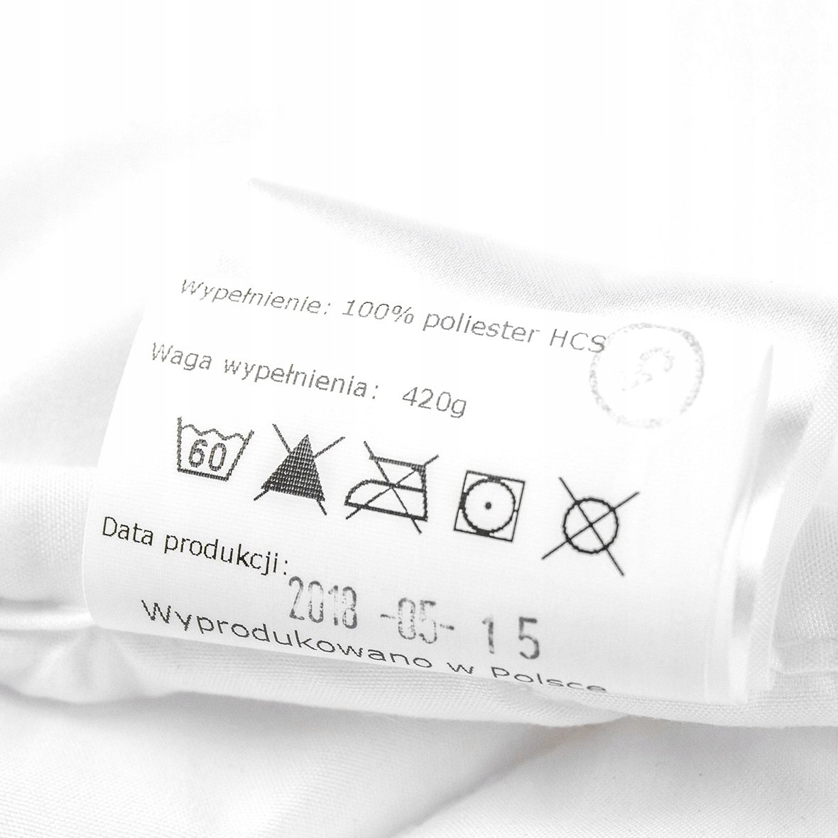 Kołdra 140x200 Cienka Letnia Lekka SENSIDREAM Kolor dominujący biel