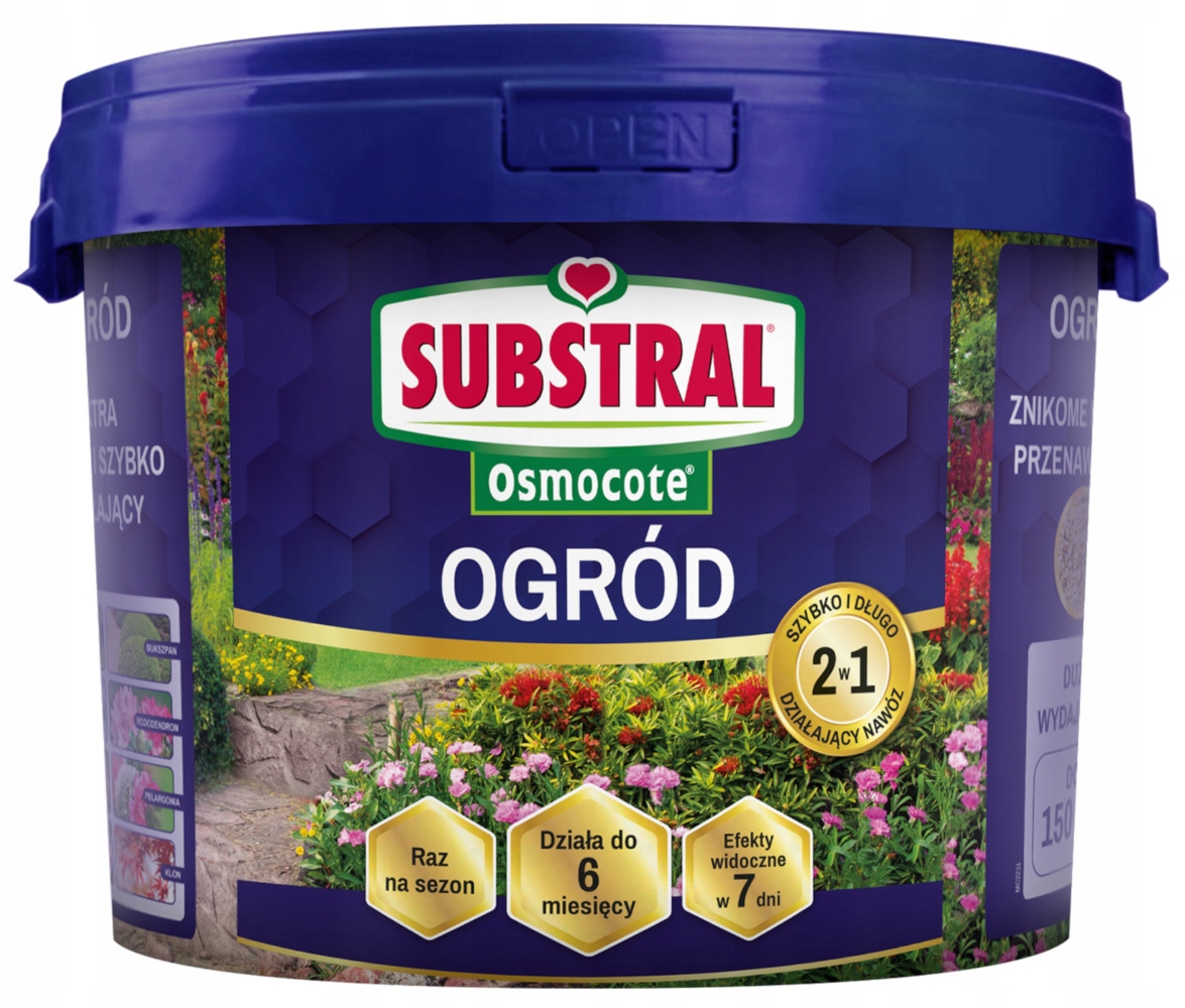 Substral Nawóz wieloskładnikowy do ogrodu kwiatów 2w1 Osmocote 4,5 kg