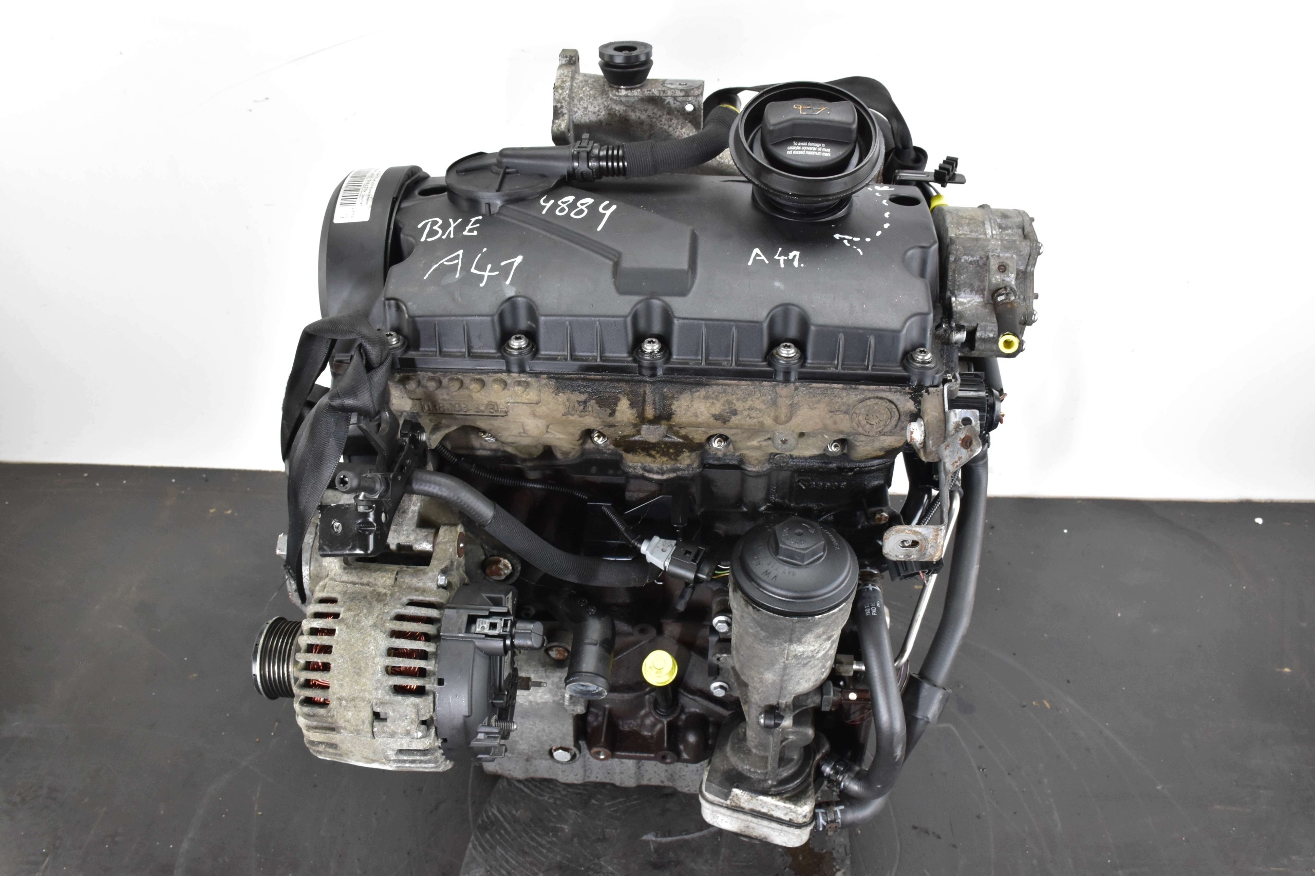 engine PASSAT B6 GOLF V TOURAN OCTAVIA II TOLEDO 1.9TDI 105KM BXE KOMPRESJA
