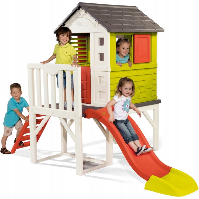 

Domek na Palach Smoby Plac Zabaw Zjeżdżalnia 150cm