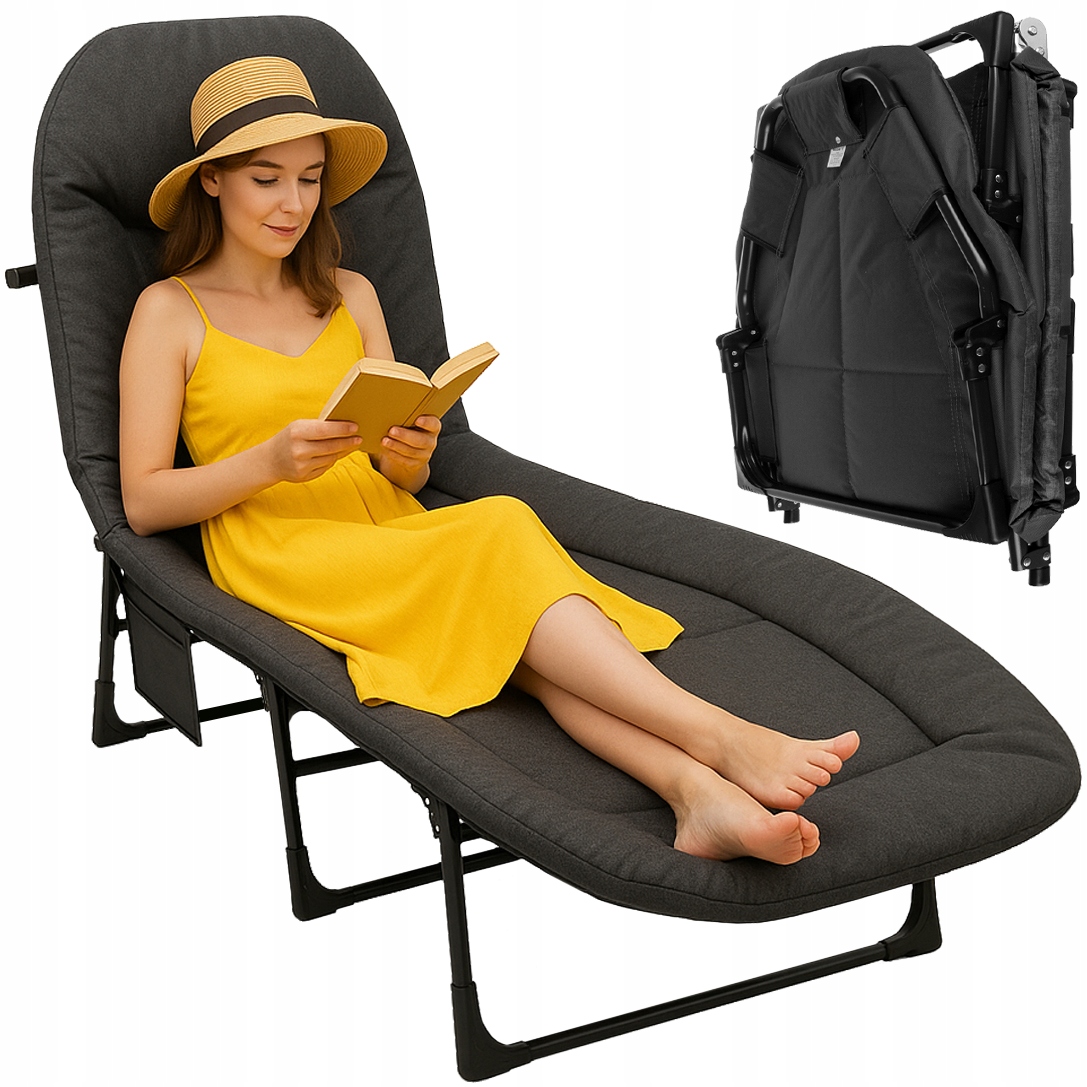 Łóżko Turystyczne Trizand Składane 150kg Uv Polowe Leżak Kanadyjka Leżanka