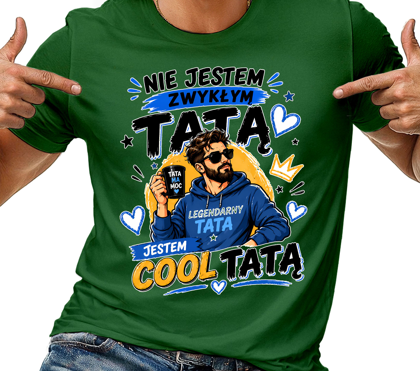 Tričko Tričko Pánské Legendární Cool Táta Na Den Táty Otce L