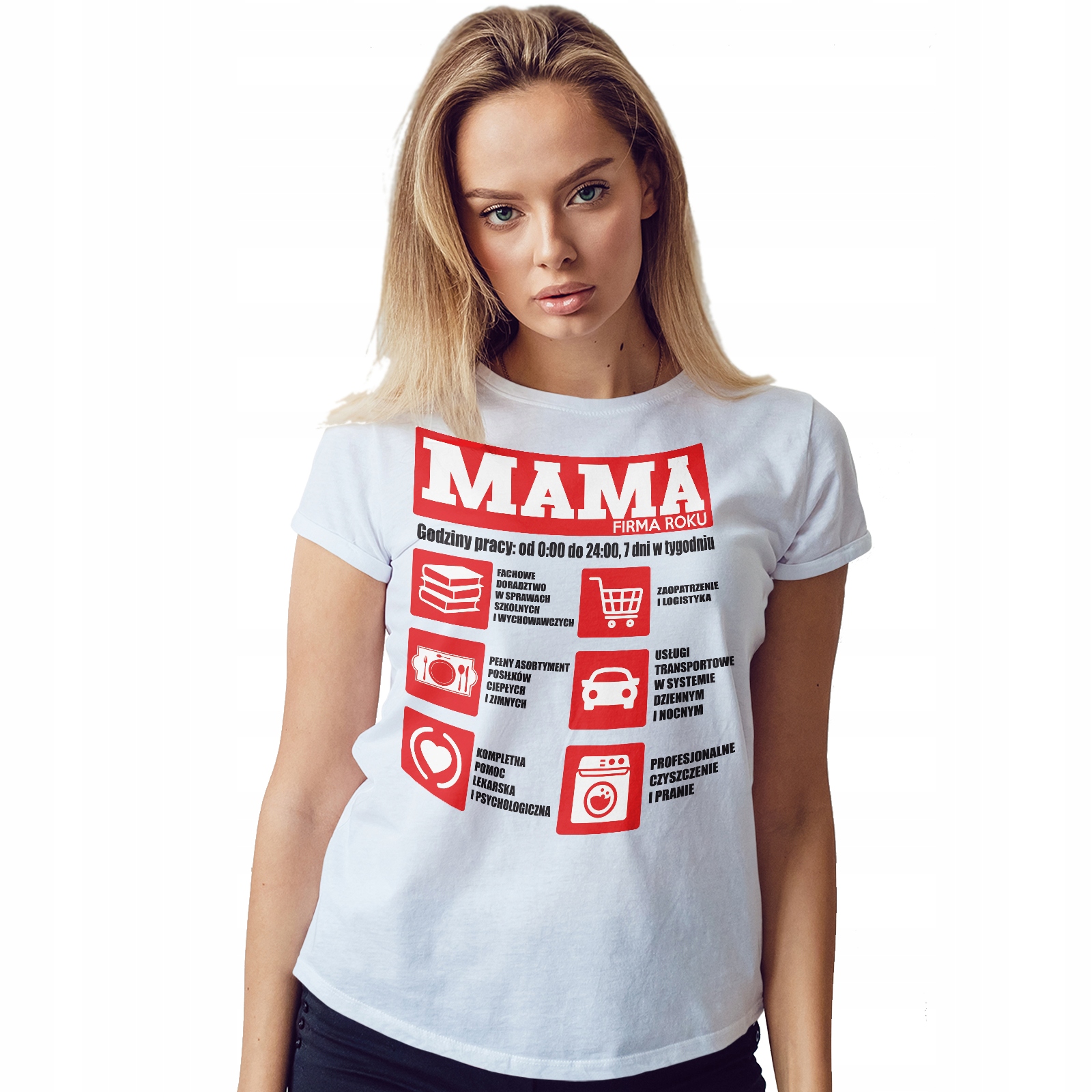

Koszulka Damska Prezent Dla Mamy Mama Firma Roku