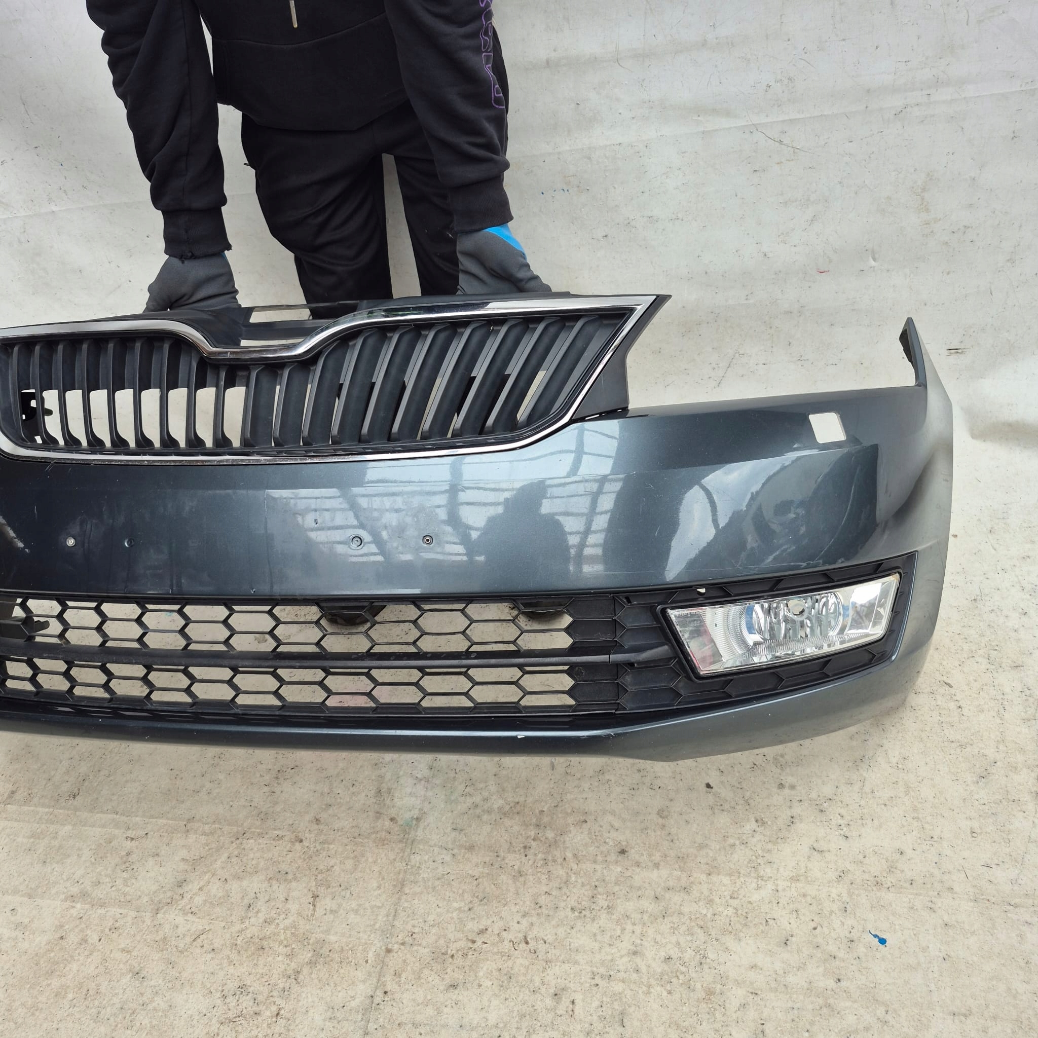 SKODA RAPID 12-17 bumper front front washer 5JA807221B