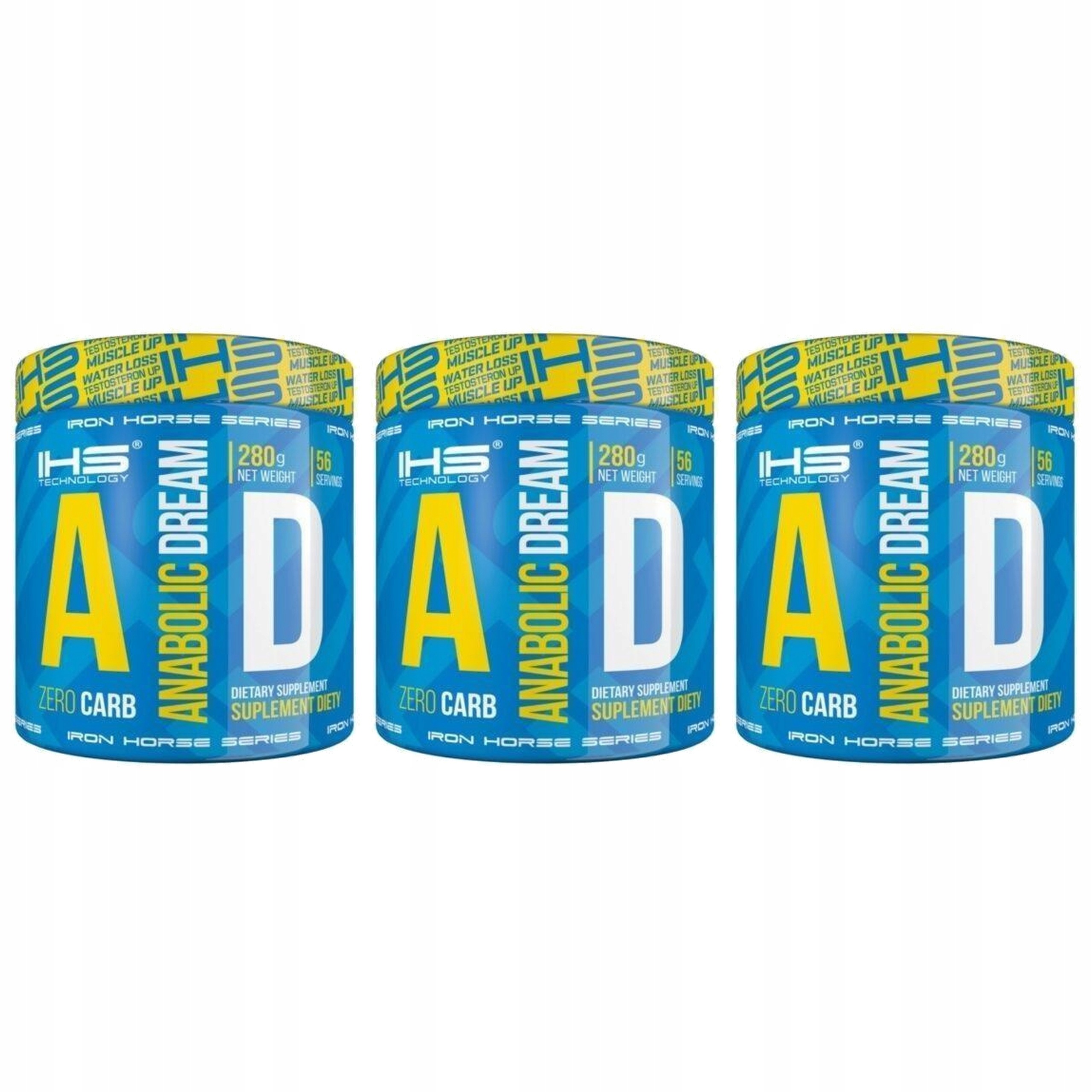 3x Kreatin Anabolic Dream 280g 5 forem Schizandrol Zinek Síla Masa Iron Hors