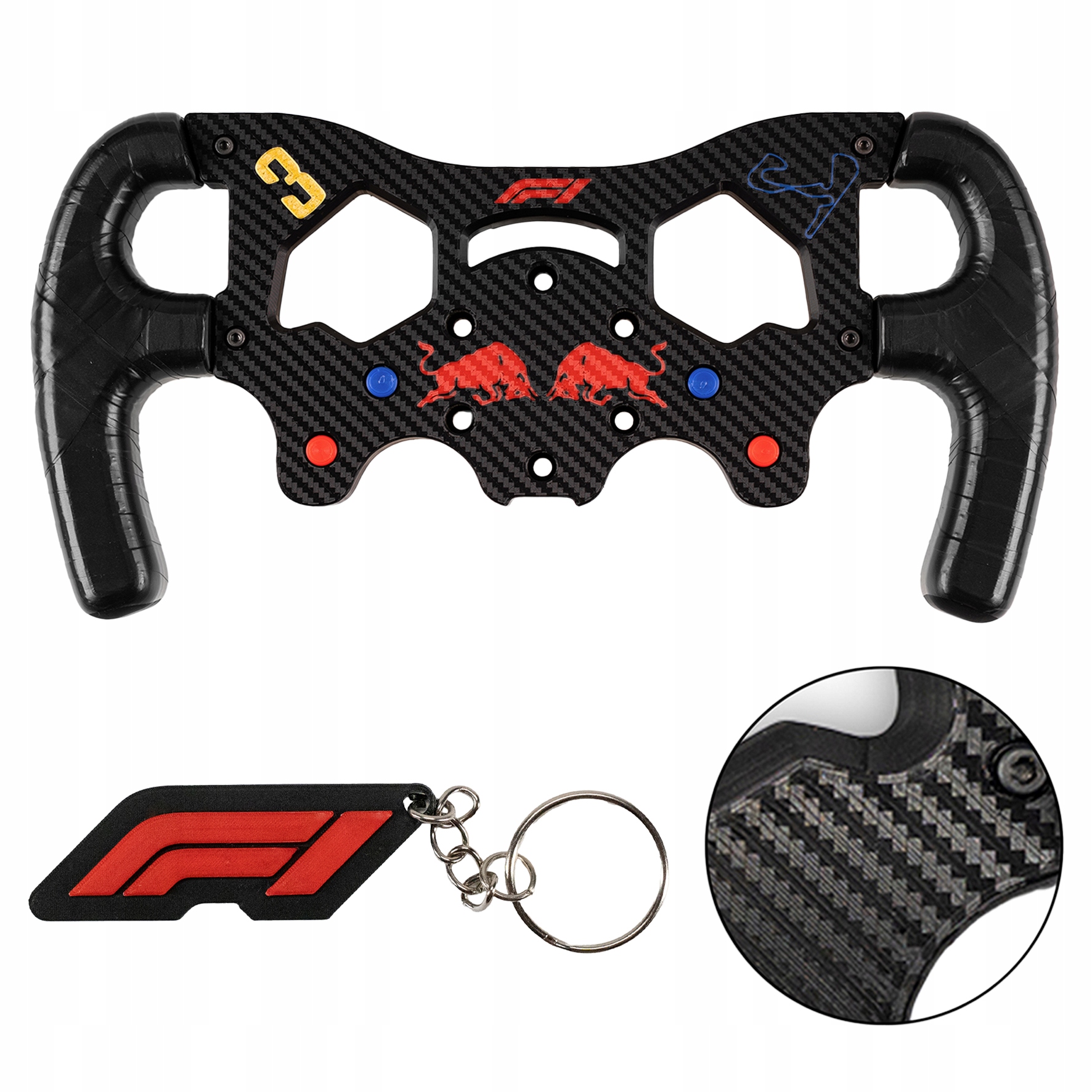 Nástavec F1 Na Volant Logitech G29 G920 G923 Redbull Carbon