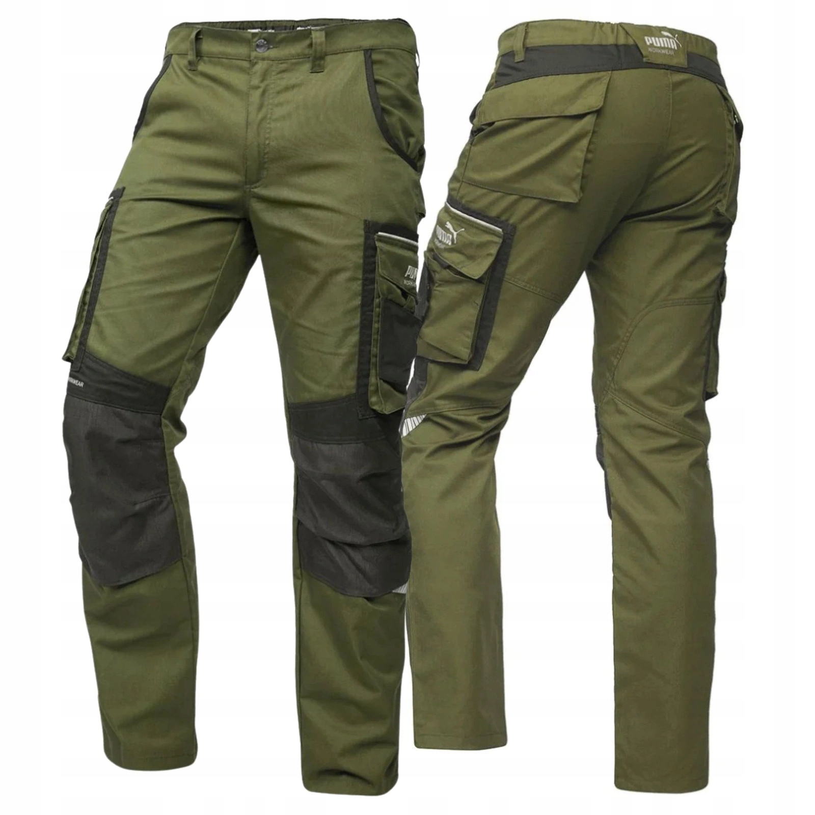 Spodnie robocze bojówki męskie do pasa khaki Puma Workwear 30-1140 54