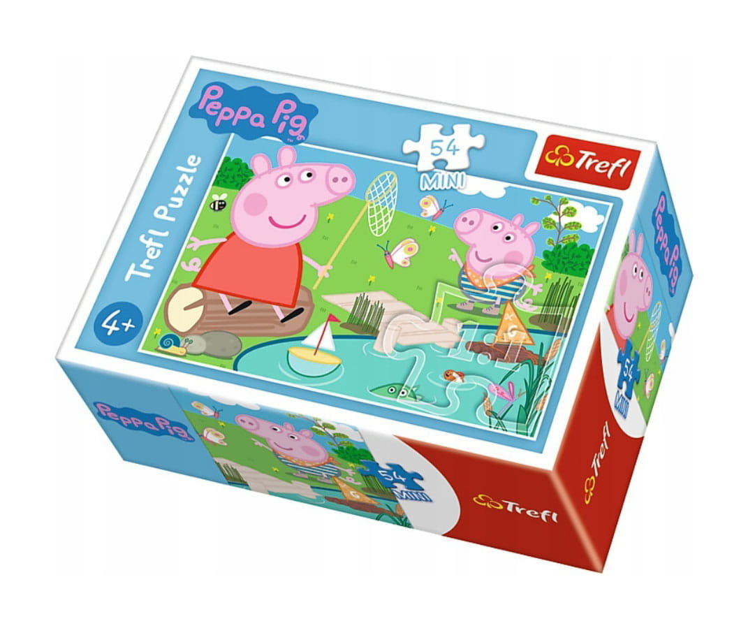 Puzzle 54 Mini ŚWINKA PEPPA nad stawem Trefl 19625 EAN (GTIN) 5900511196252