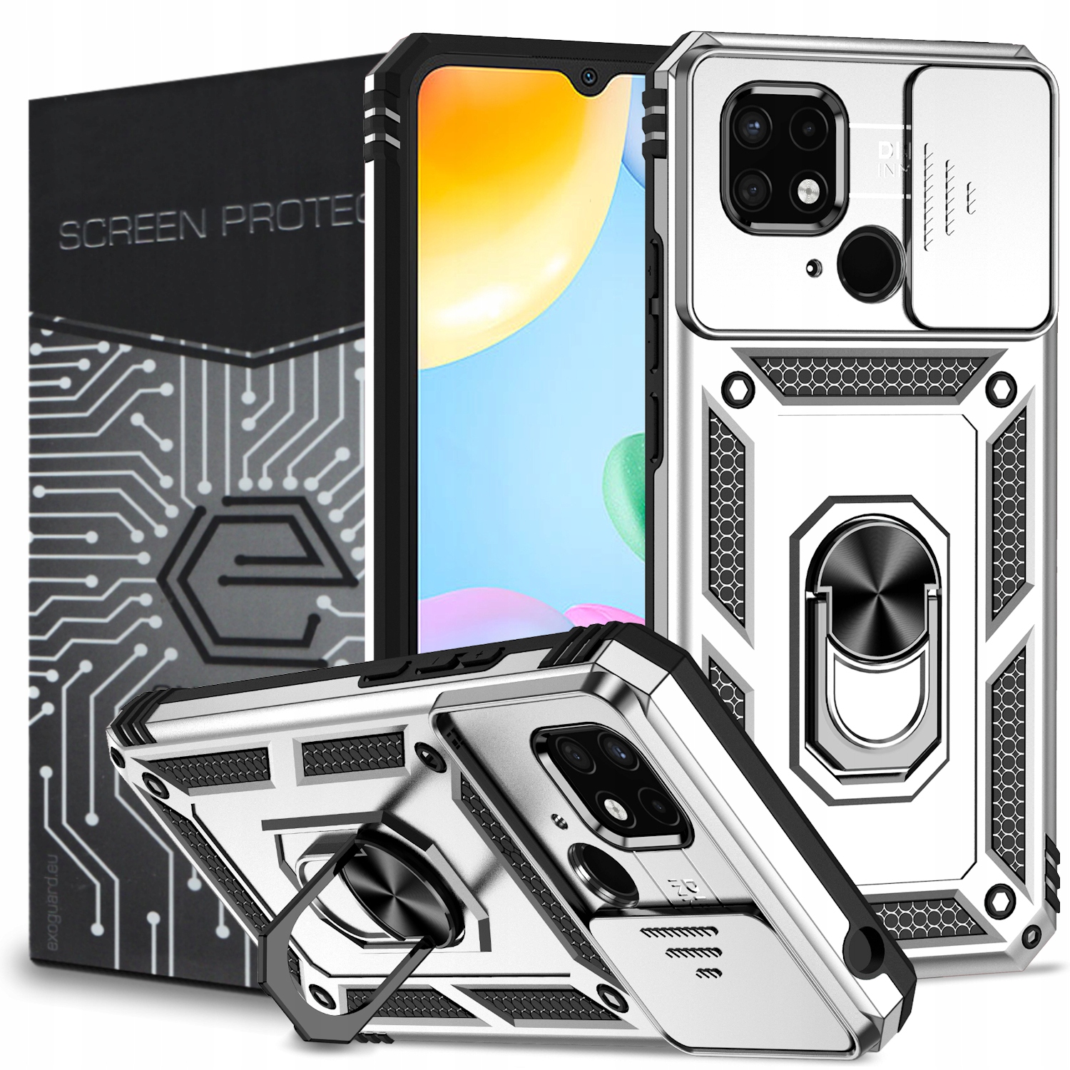 

Etui Pancerne Obudowa Szkło do Xiaomi Redmi 10C
