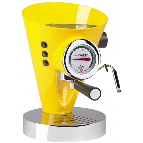 Ekspres do kawy żółty Diva Bugatti