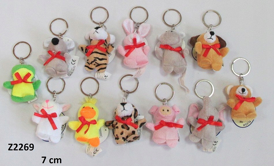

Maskotka Brelok 12 zwierząt mix - 7cm